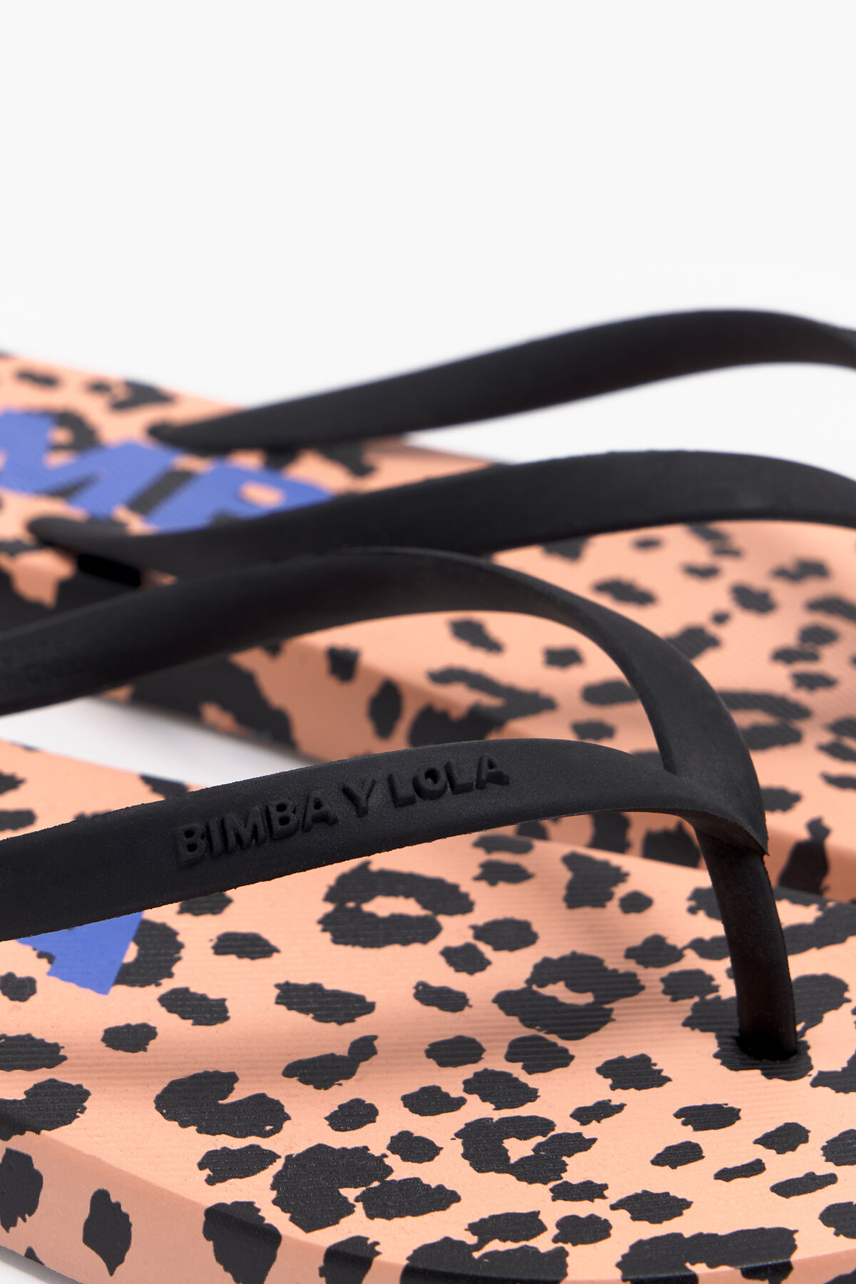 Chancla print Leopard naranja
