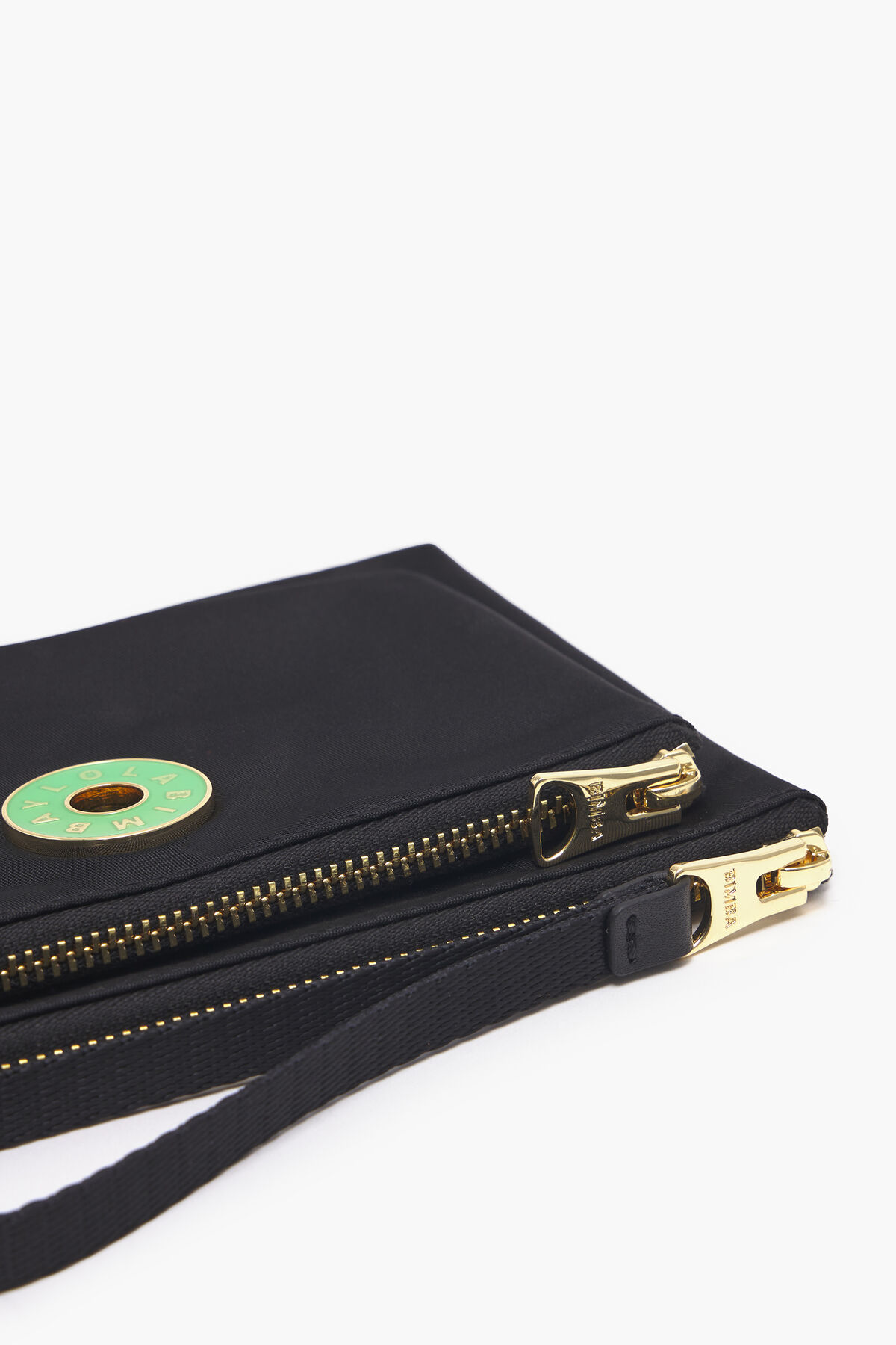 Cartera doble nylon negra