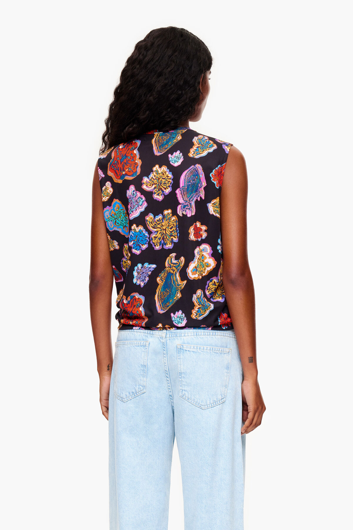 Camiseta Fish Sea negra