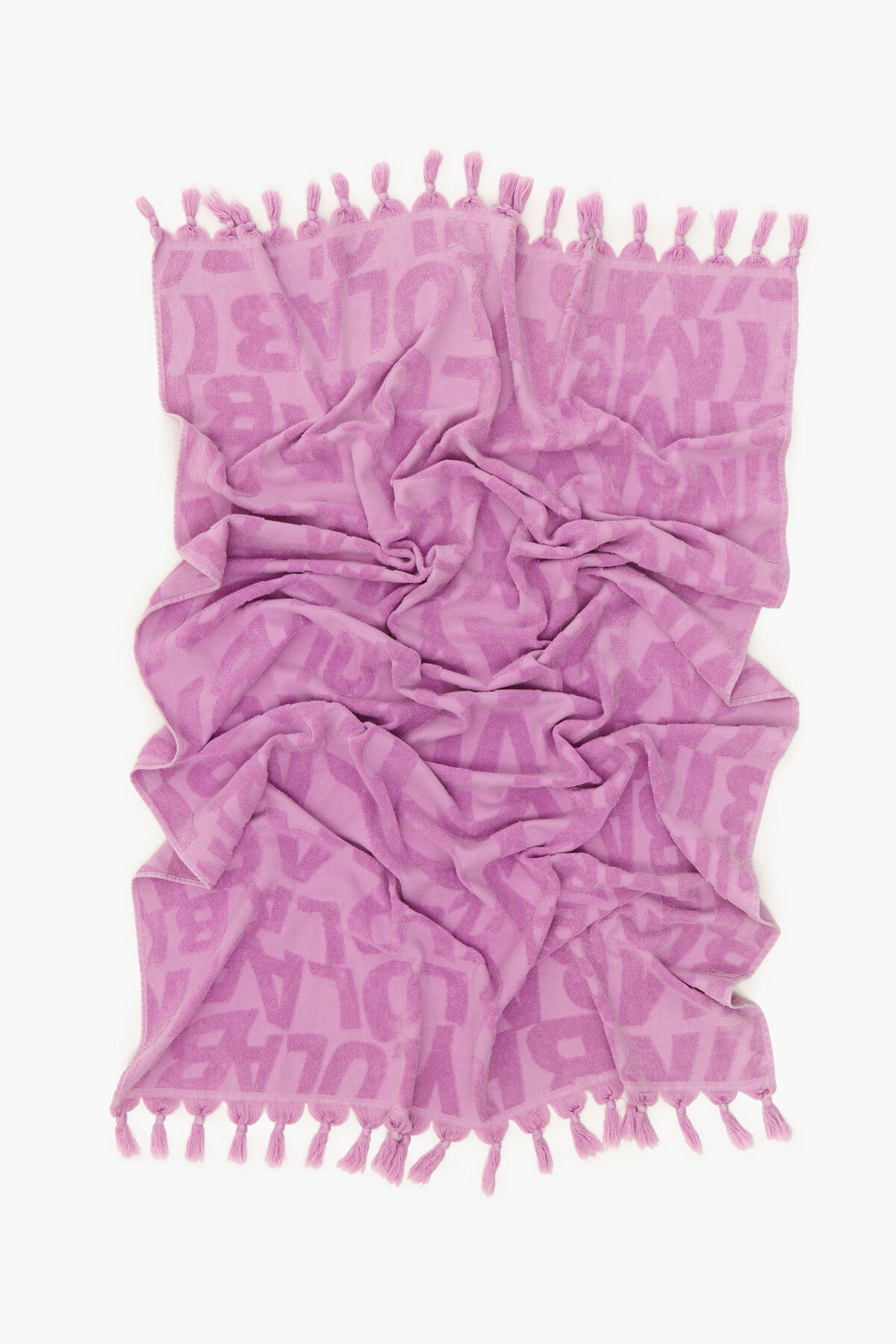 Toalla logo jacquard lila