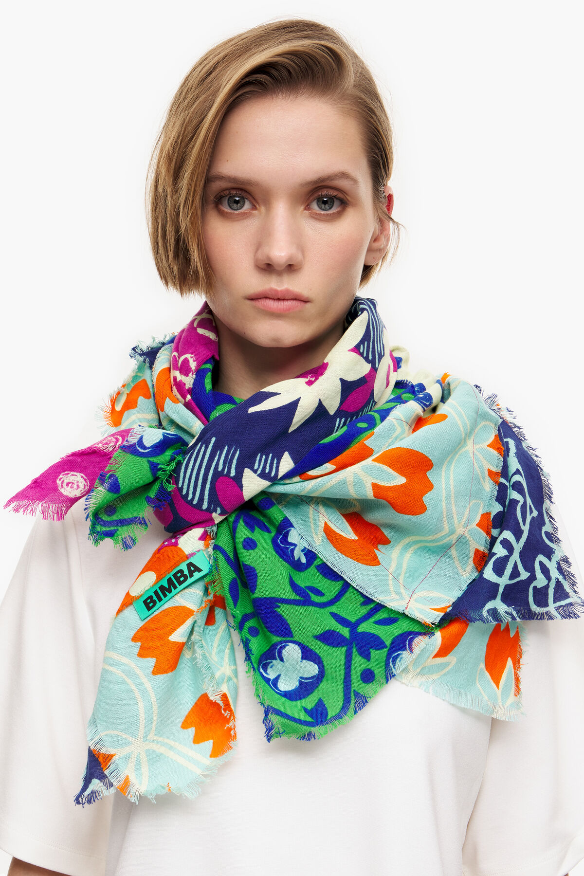 Chal patchwork aguamarina