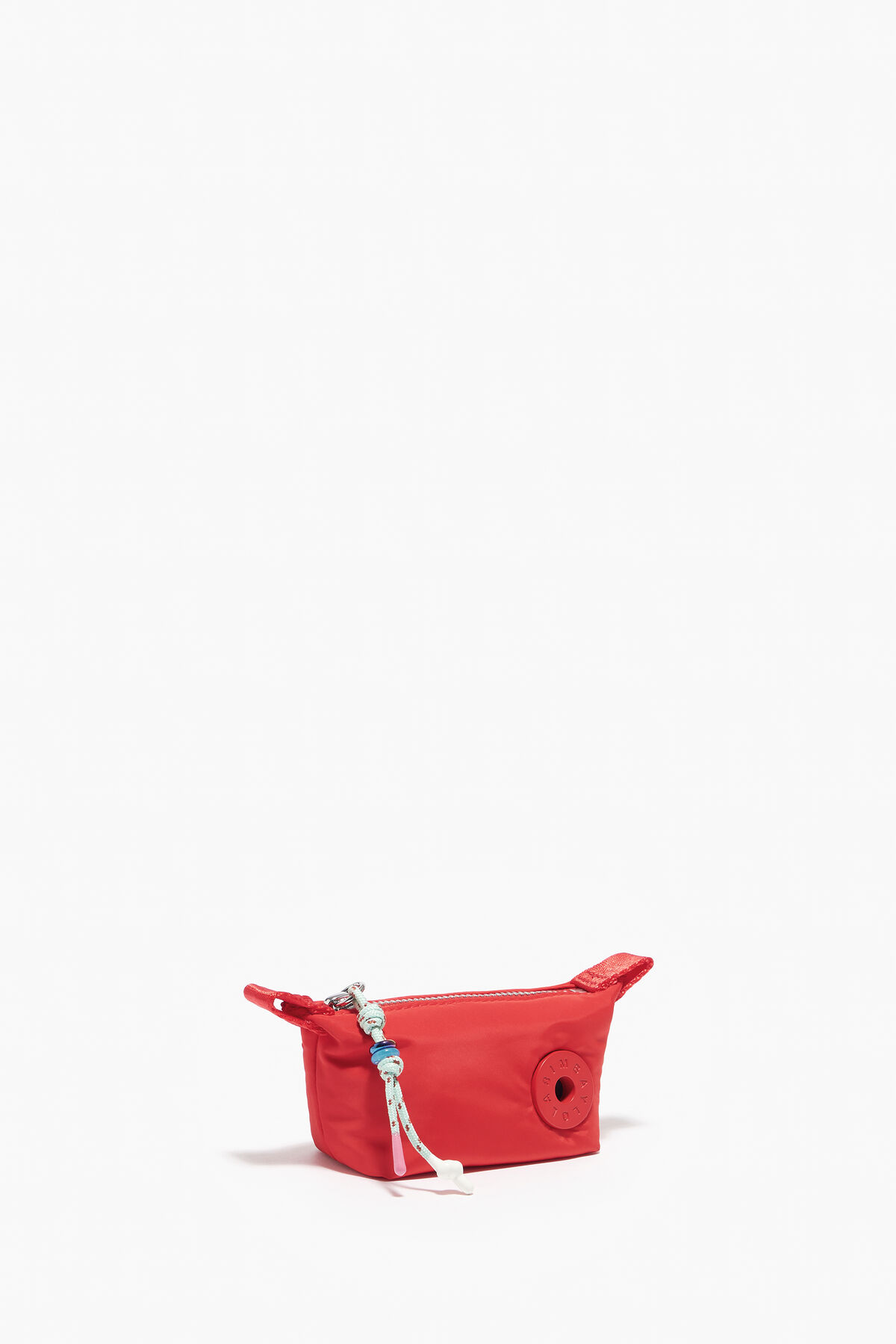 Monedero mini trapecio tomate
