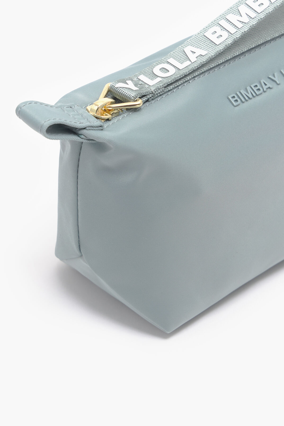 Neceser trapecio S nylon verde agua