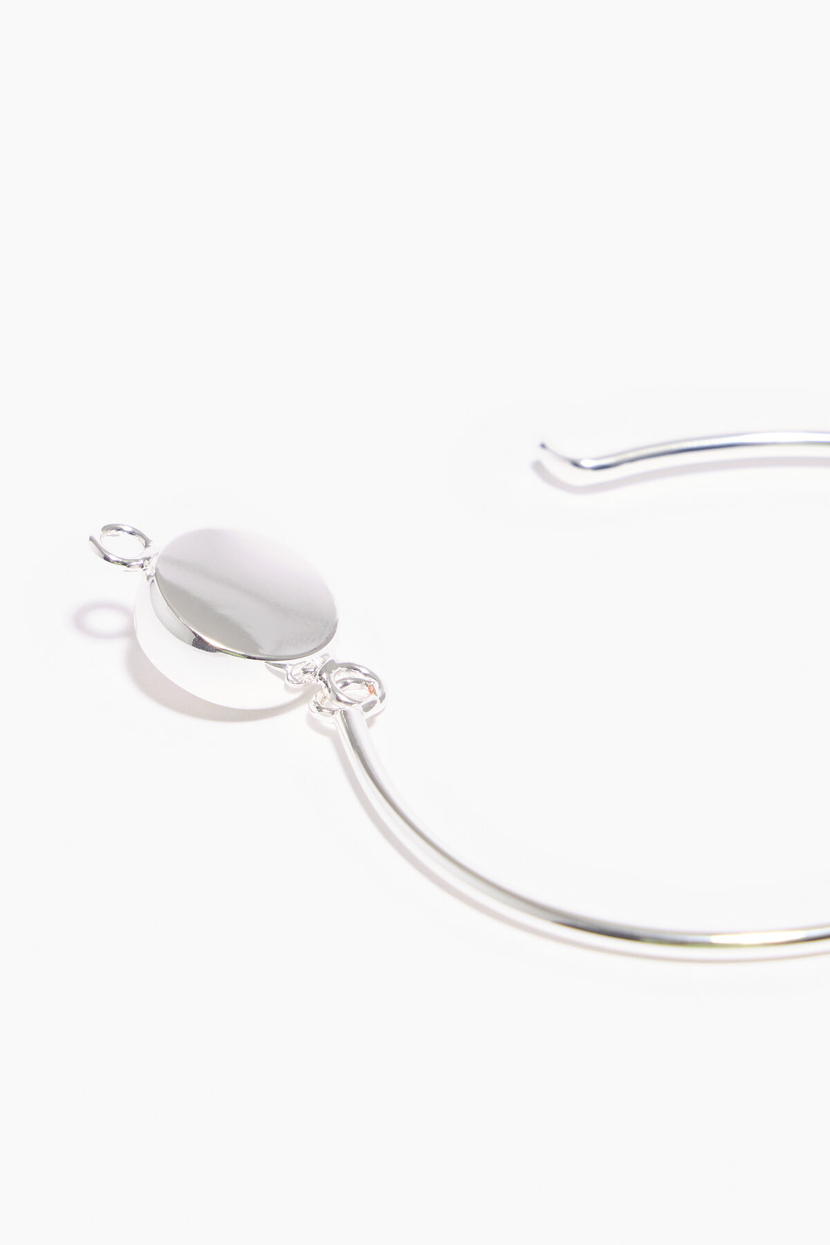 Pulsera metal plateada