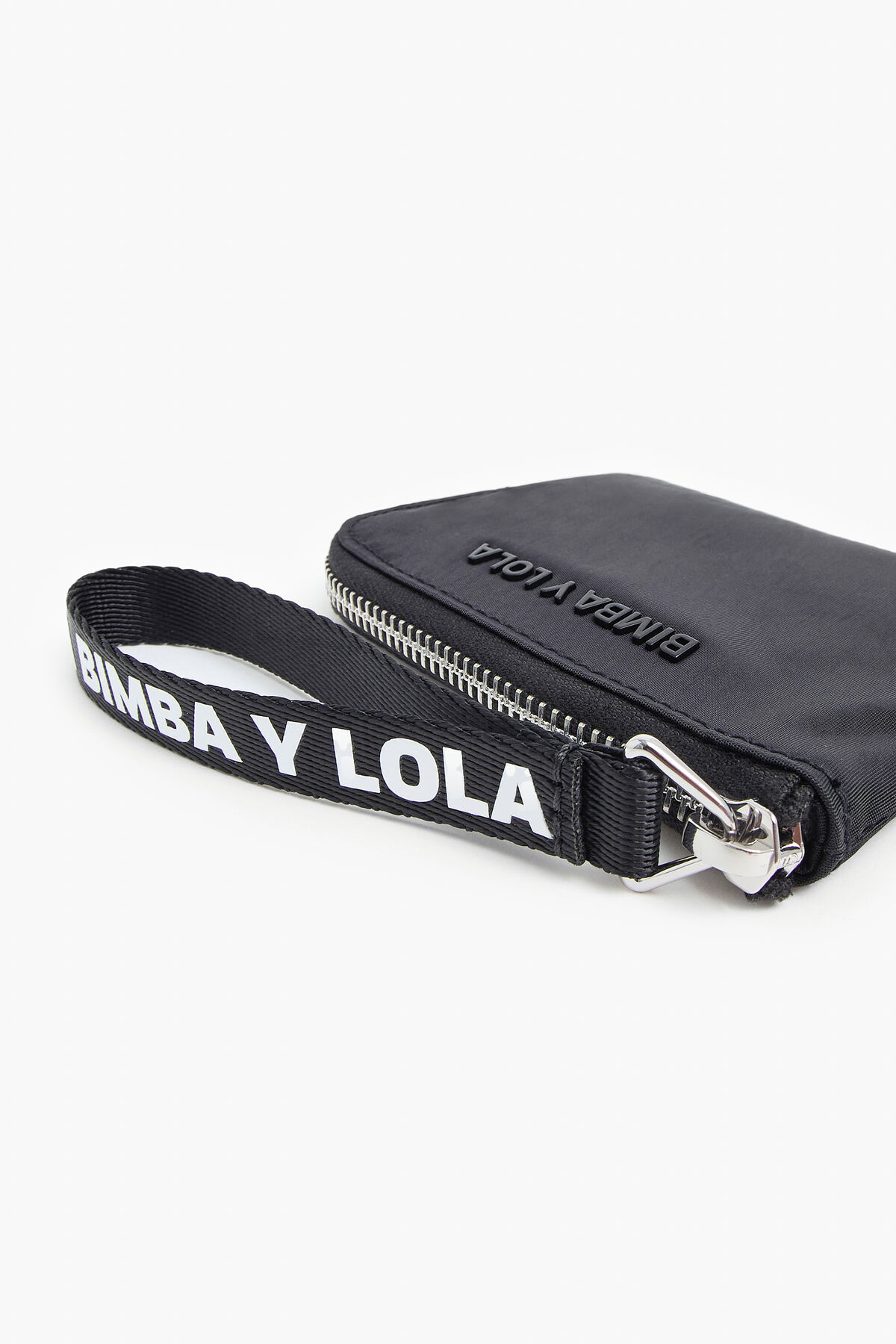 Monedero curvo S nylon negro