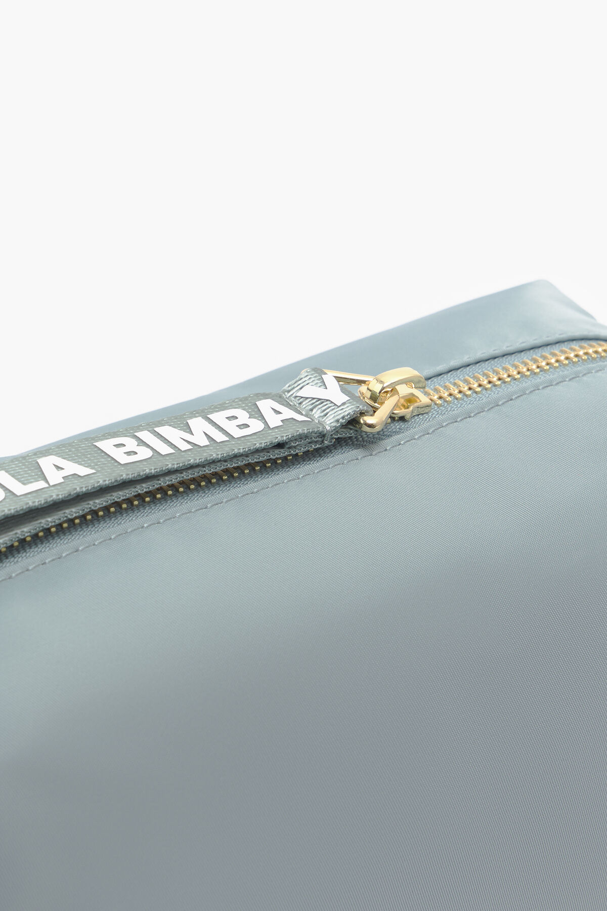 Neceser rectangular L nylon verde agua