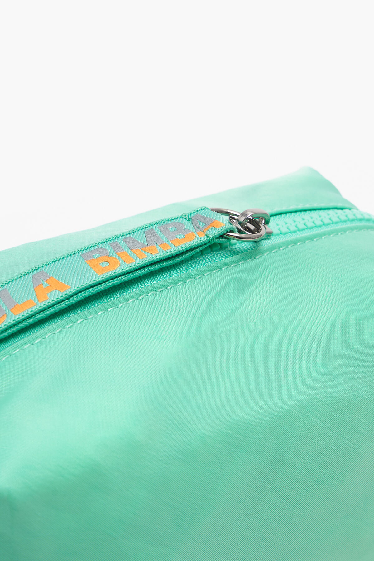 Neceser rectangular M nylon verde agua