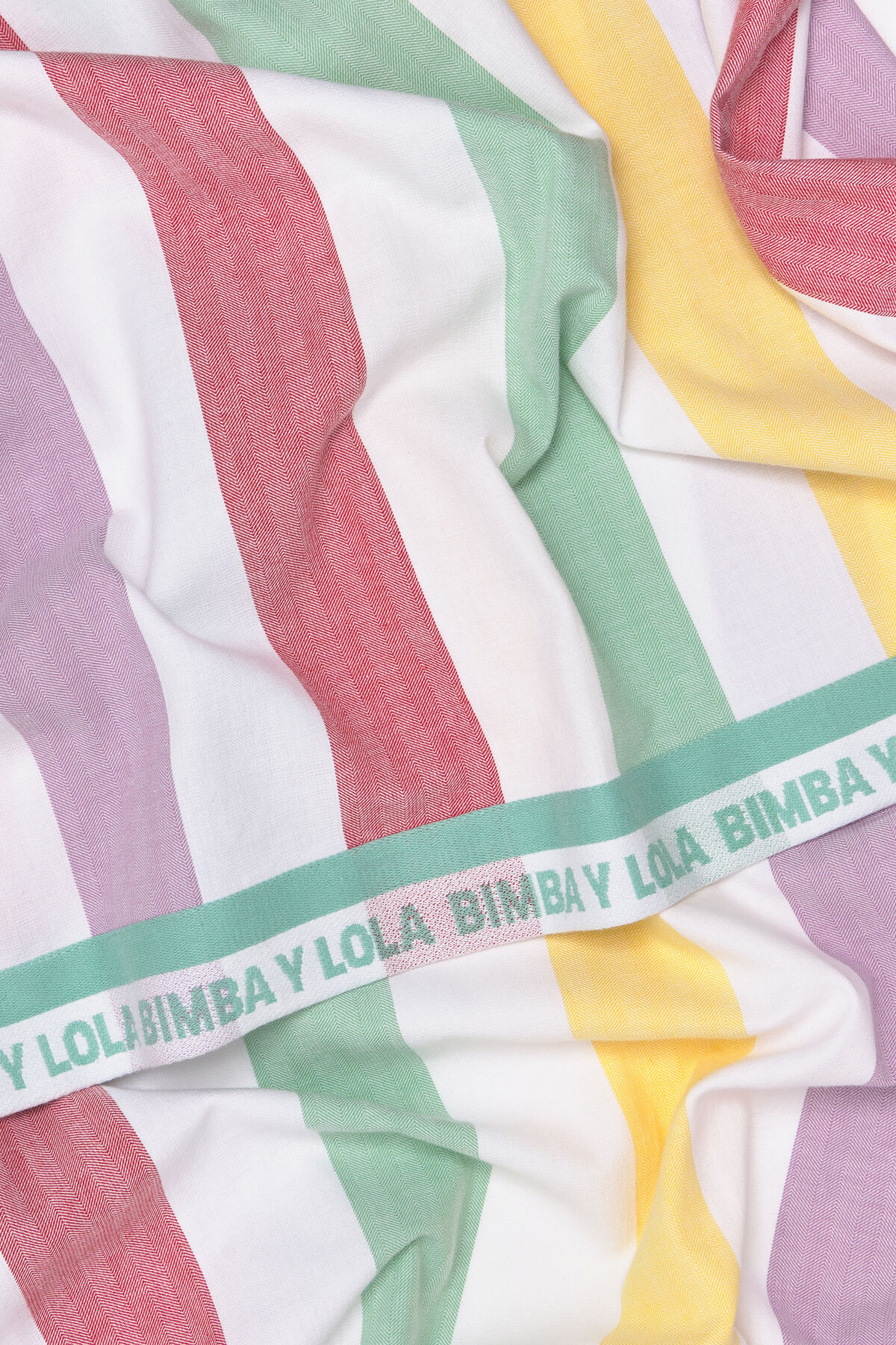 Toalla estampada rayas multicolor