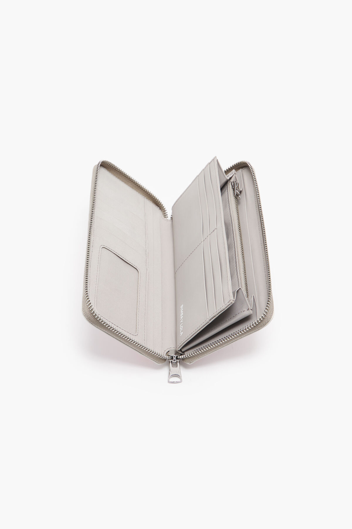 Billetera libro textura print labios blanca