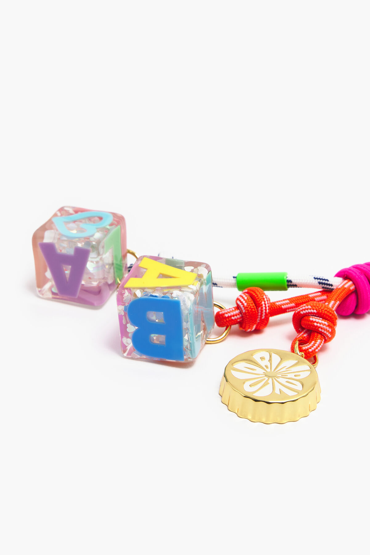 Llavero dados transparentes