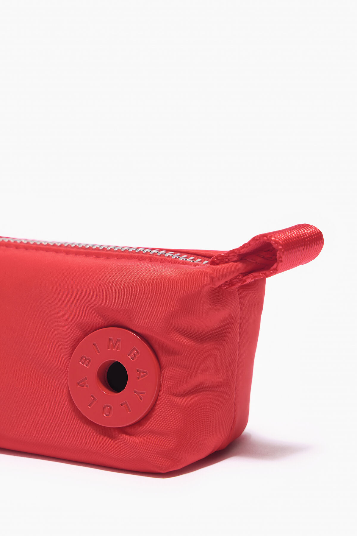 Monedero mini trapecio tomate