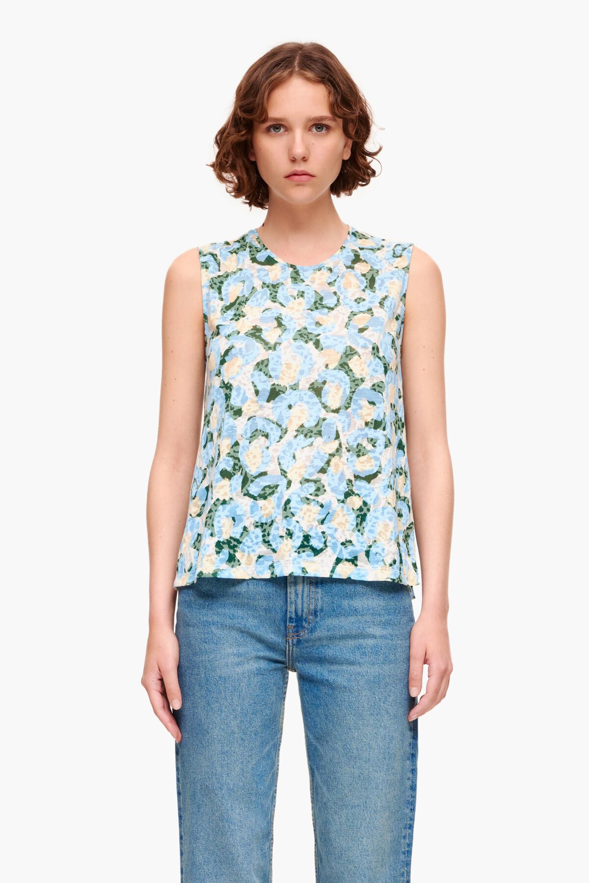 Camiseta Animal Brush azul claro