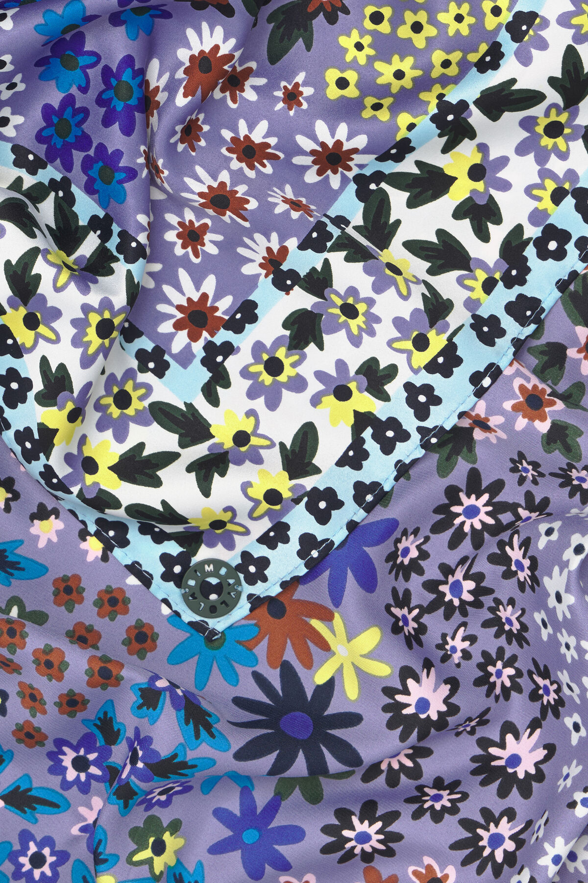 Pañuelo flores lila