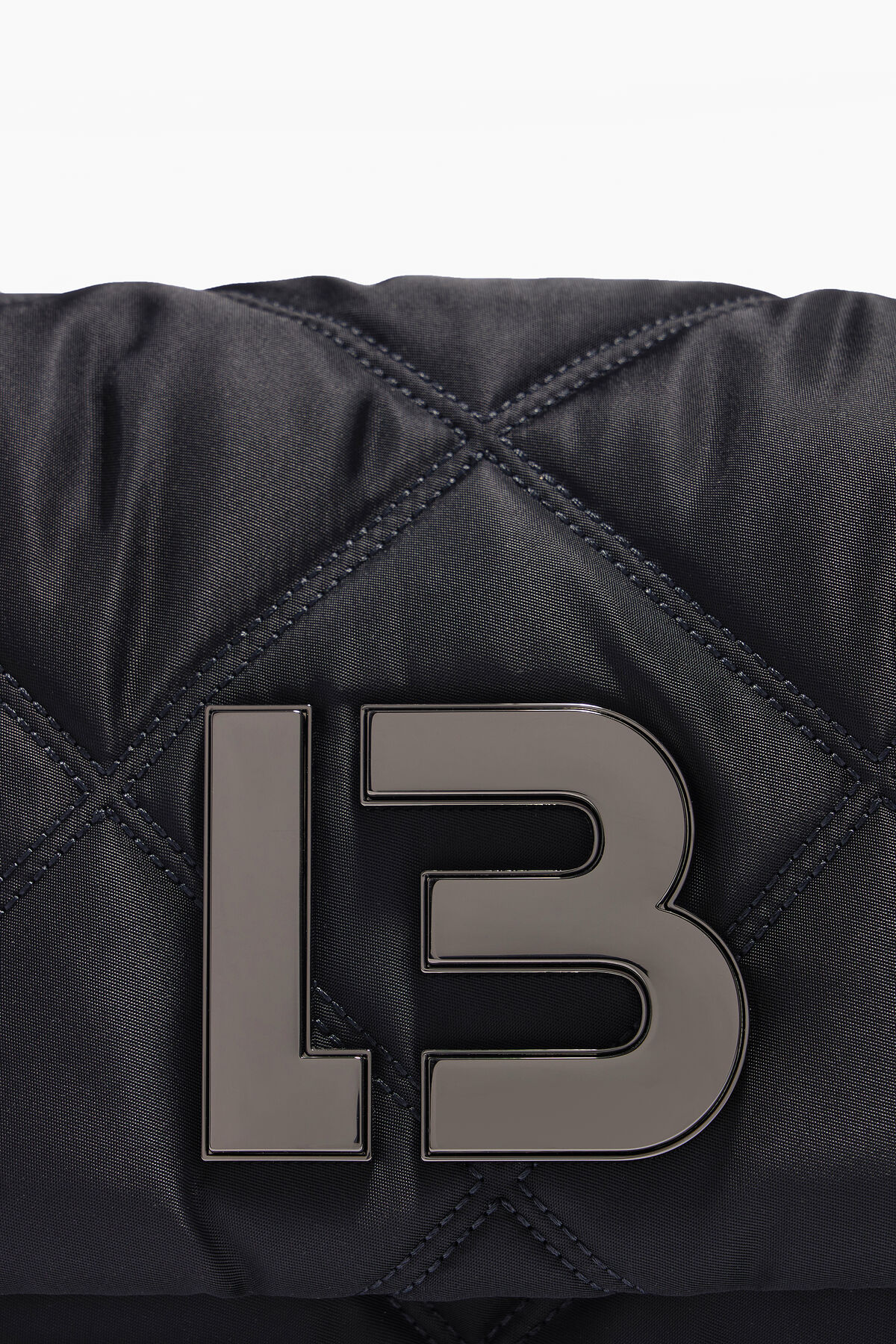 Bolso bandolera S nylon solapa negro