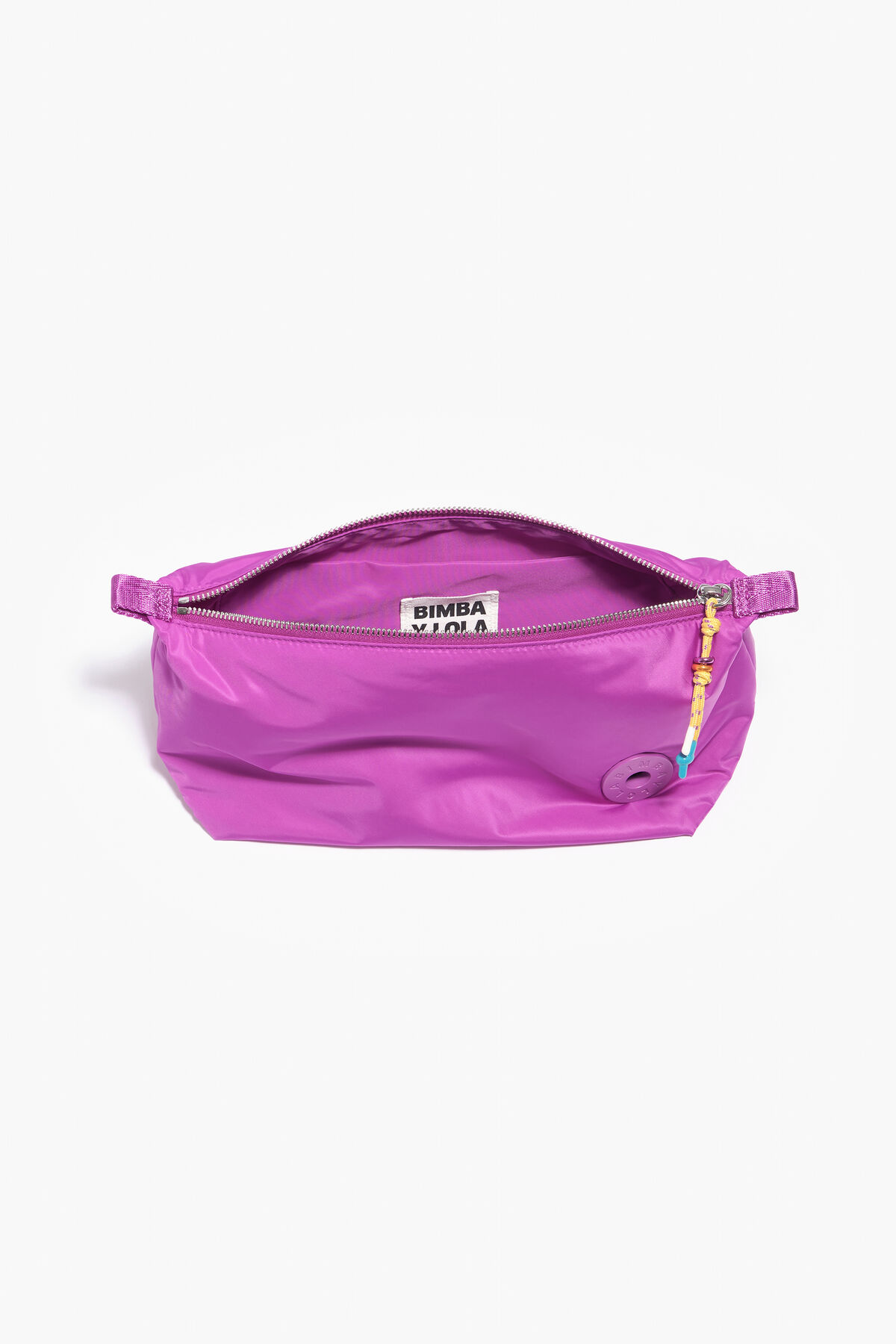 Neceser trapecio L nylon violeta