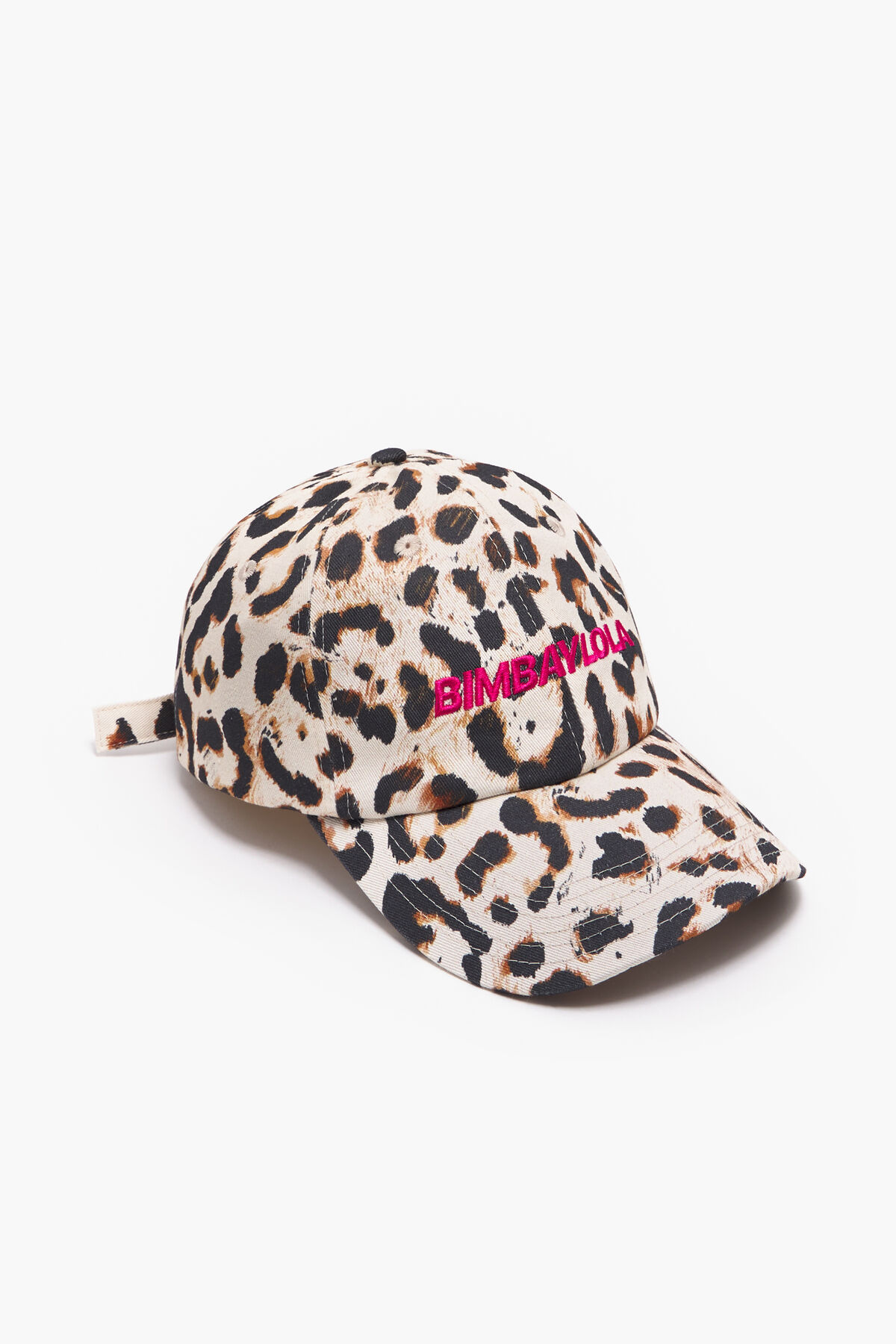 Gorra algodón leopardo natural