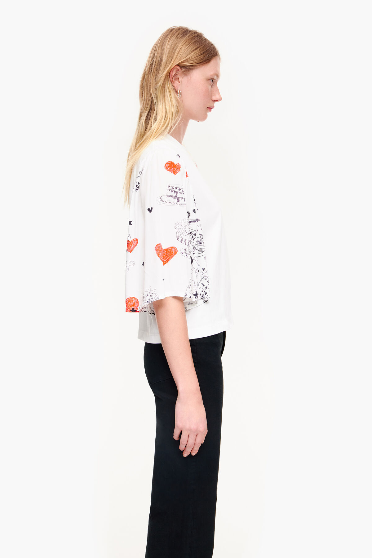 Camiseta doble tejido print Nick Name Heart