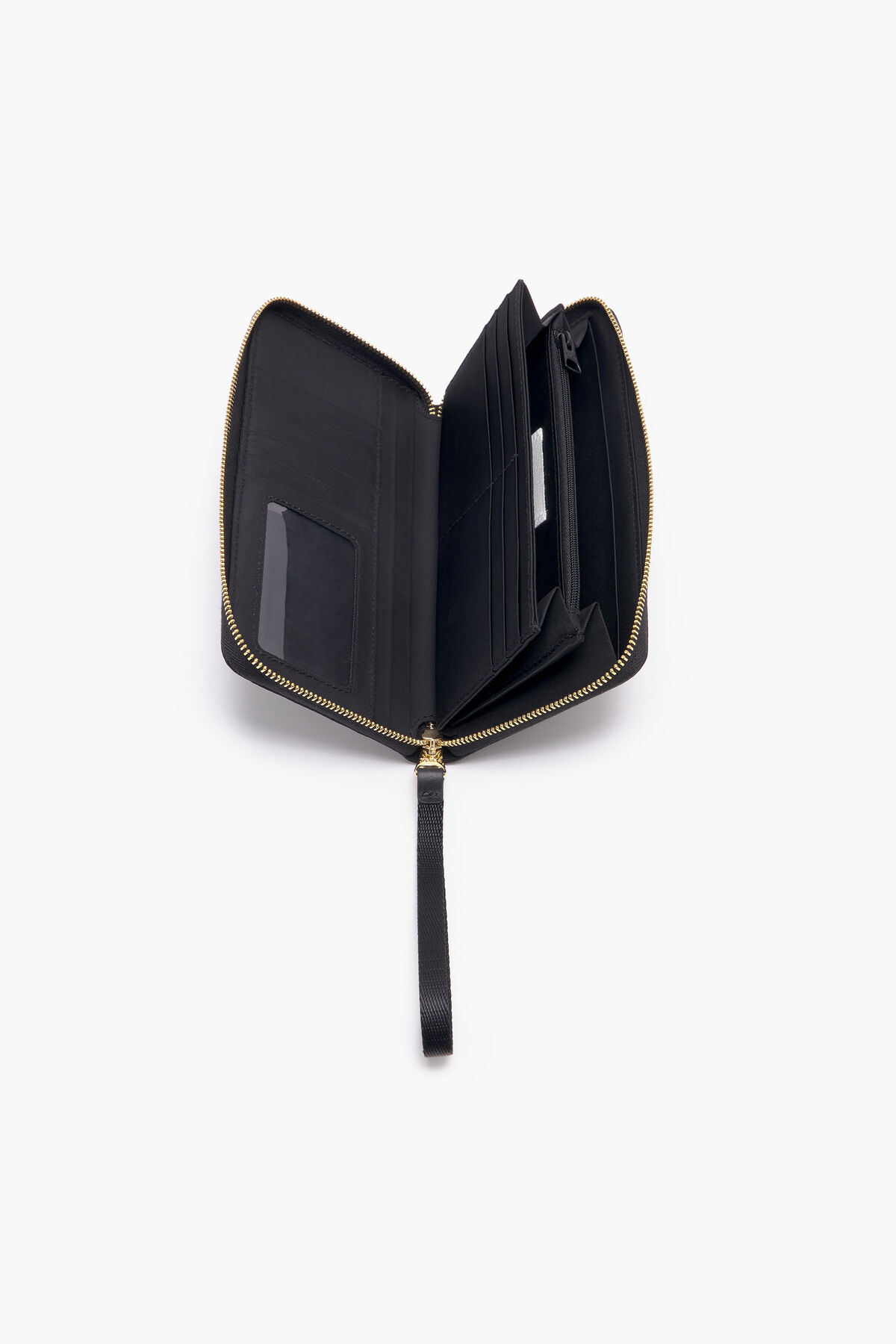 Billetera libro nylon negra