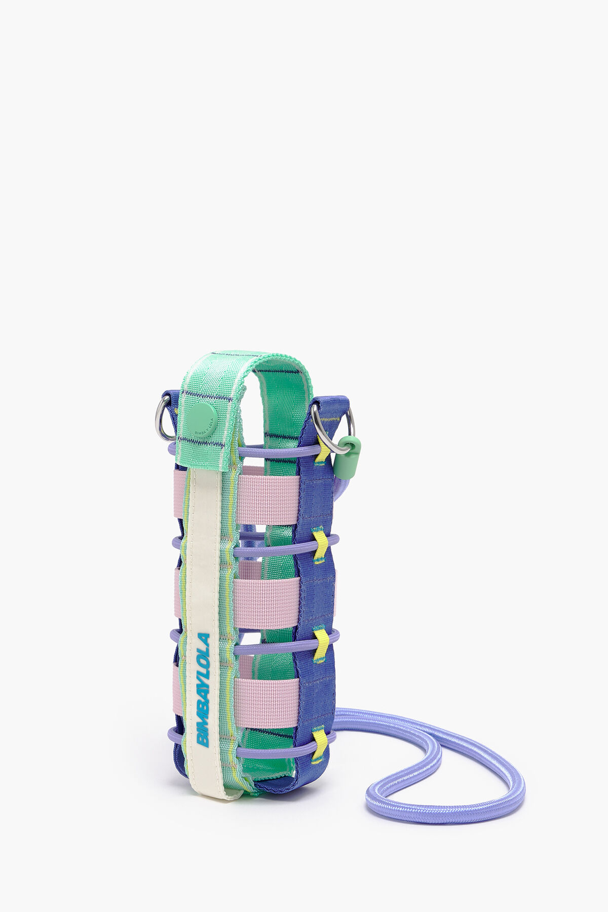 Funda botella nylon rosa