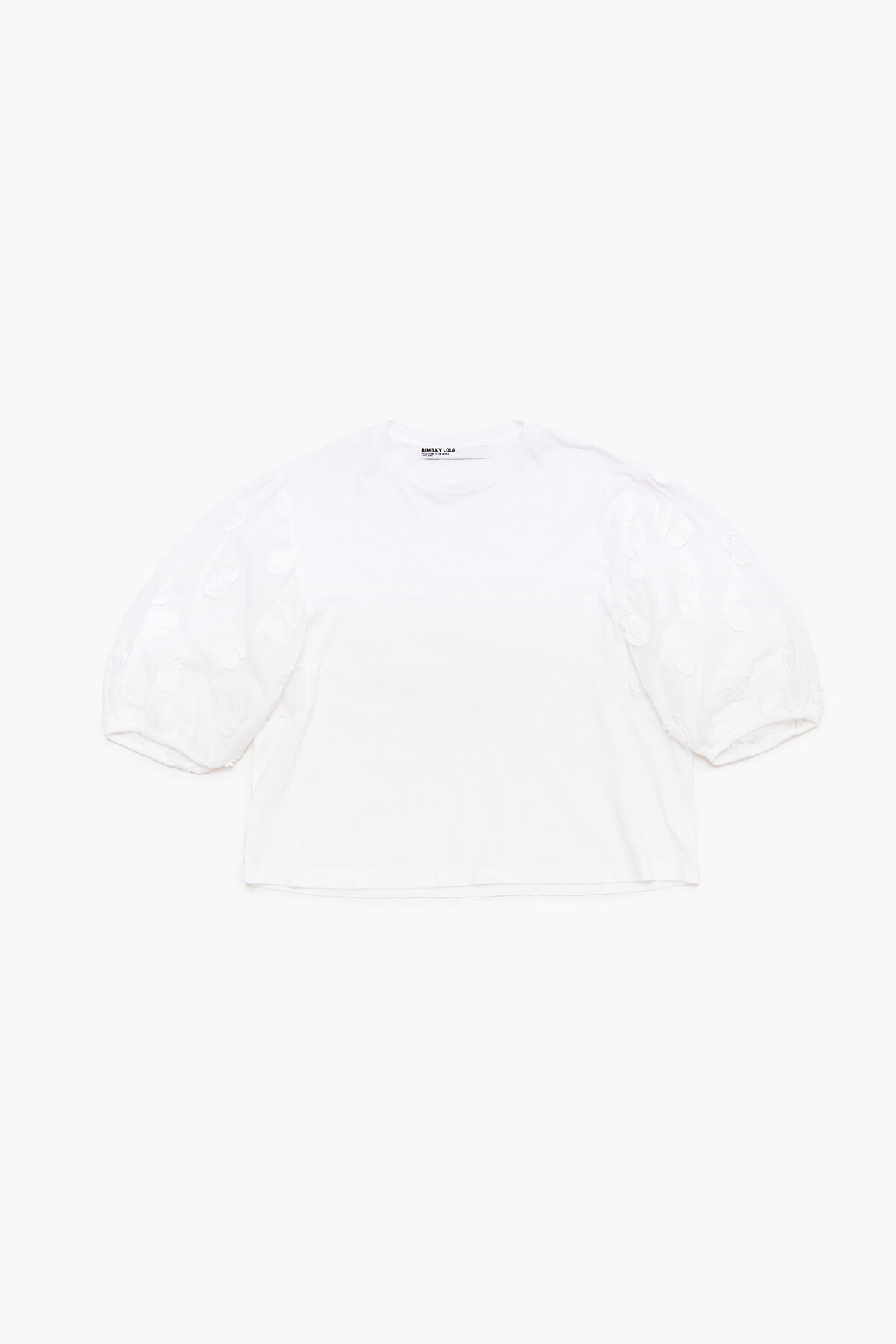 Camiseta doble tejido blanca