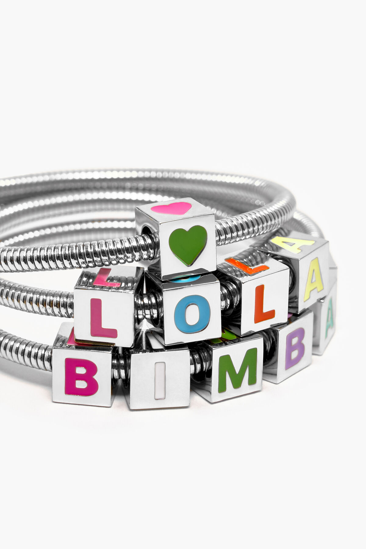 Pulsera muelle logo plateada