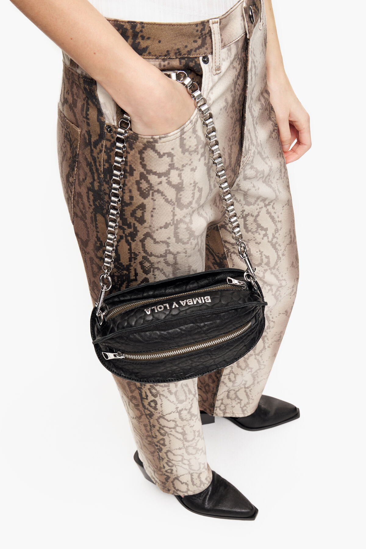 Bolso Pelota S piel negro