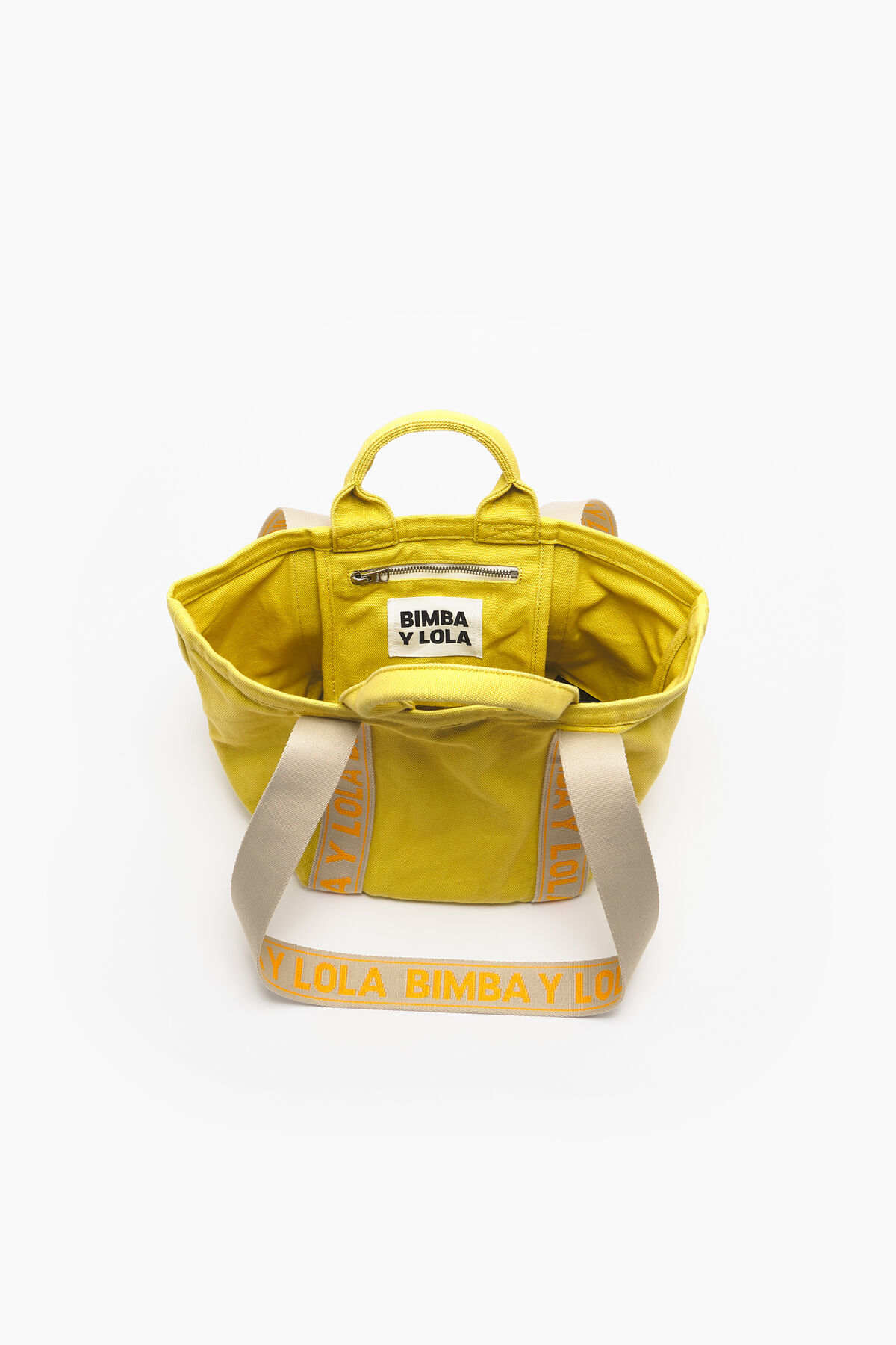 Bolsa shopper S canvas amarillo