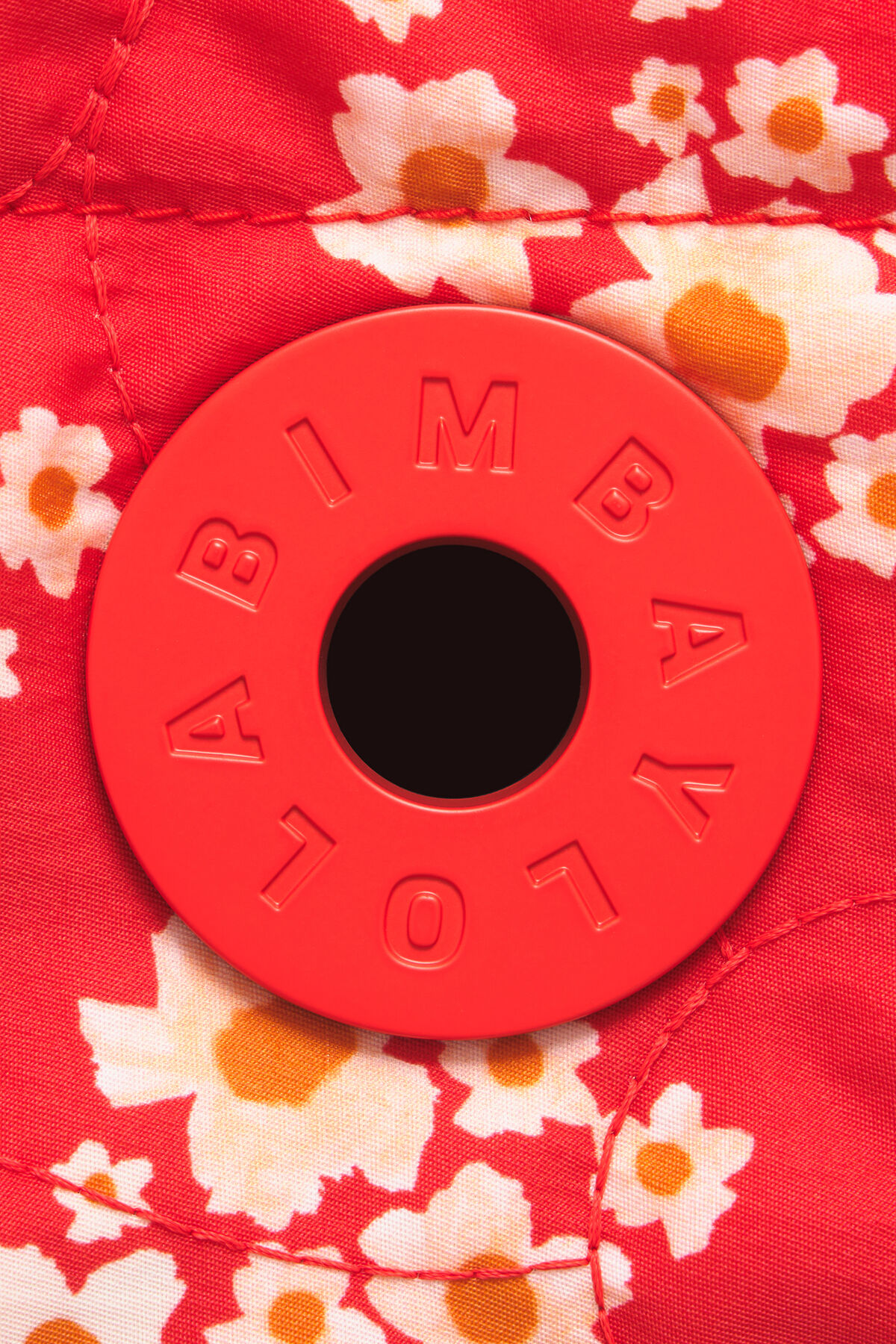 Bolso shopper XL nylon Acrylic Flowers rojo