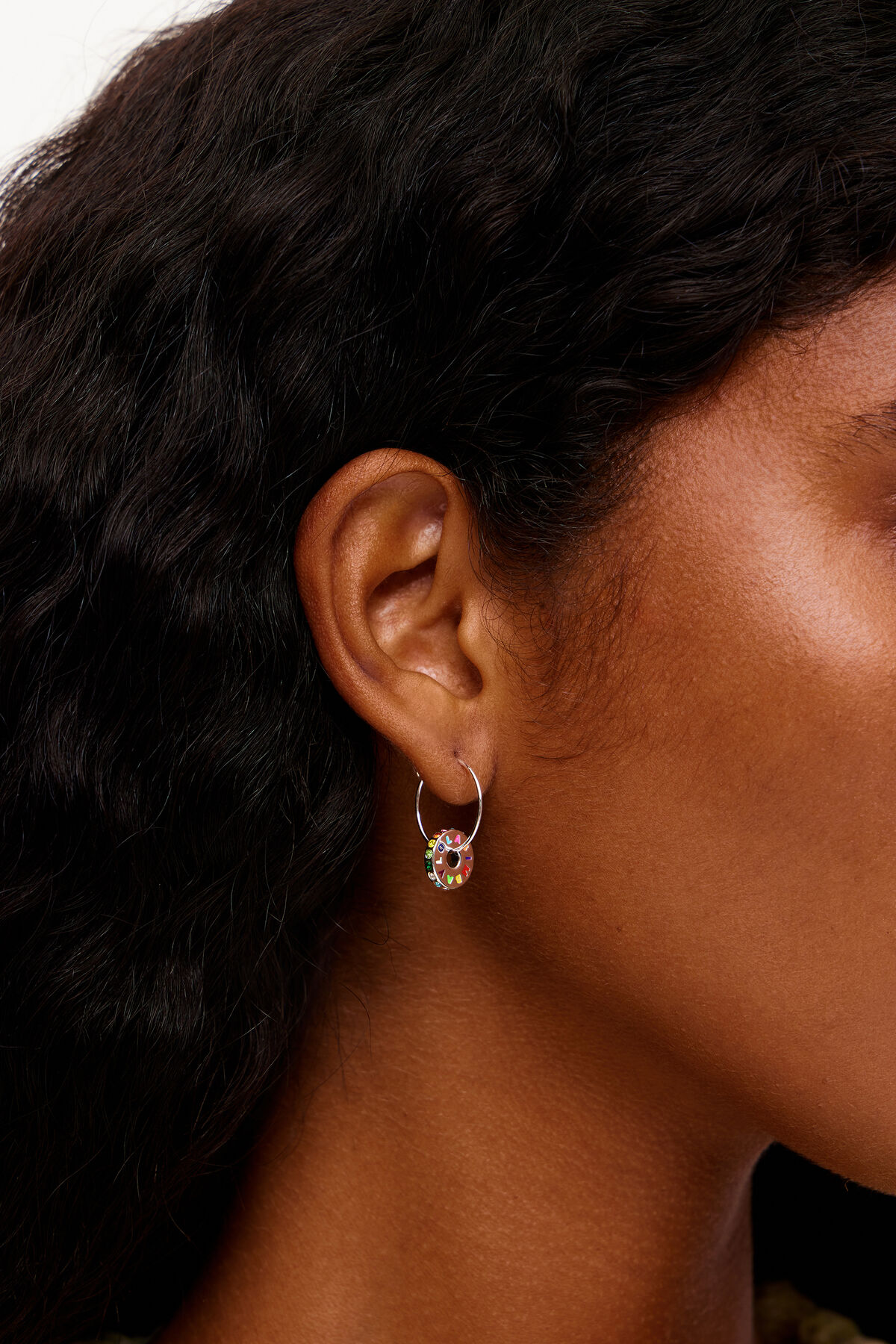 Pendientes aro plateado