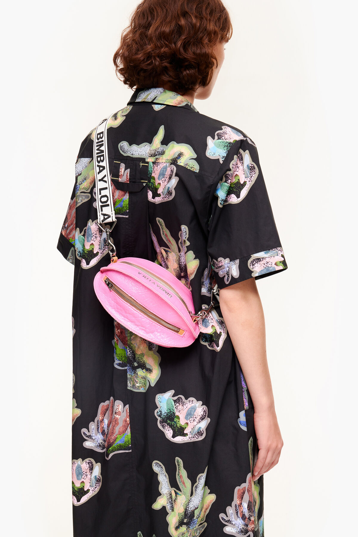 Bolso Pelota S piel rosa