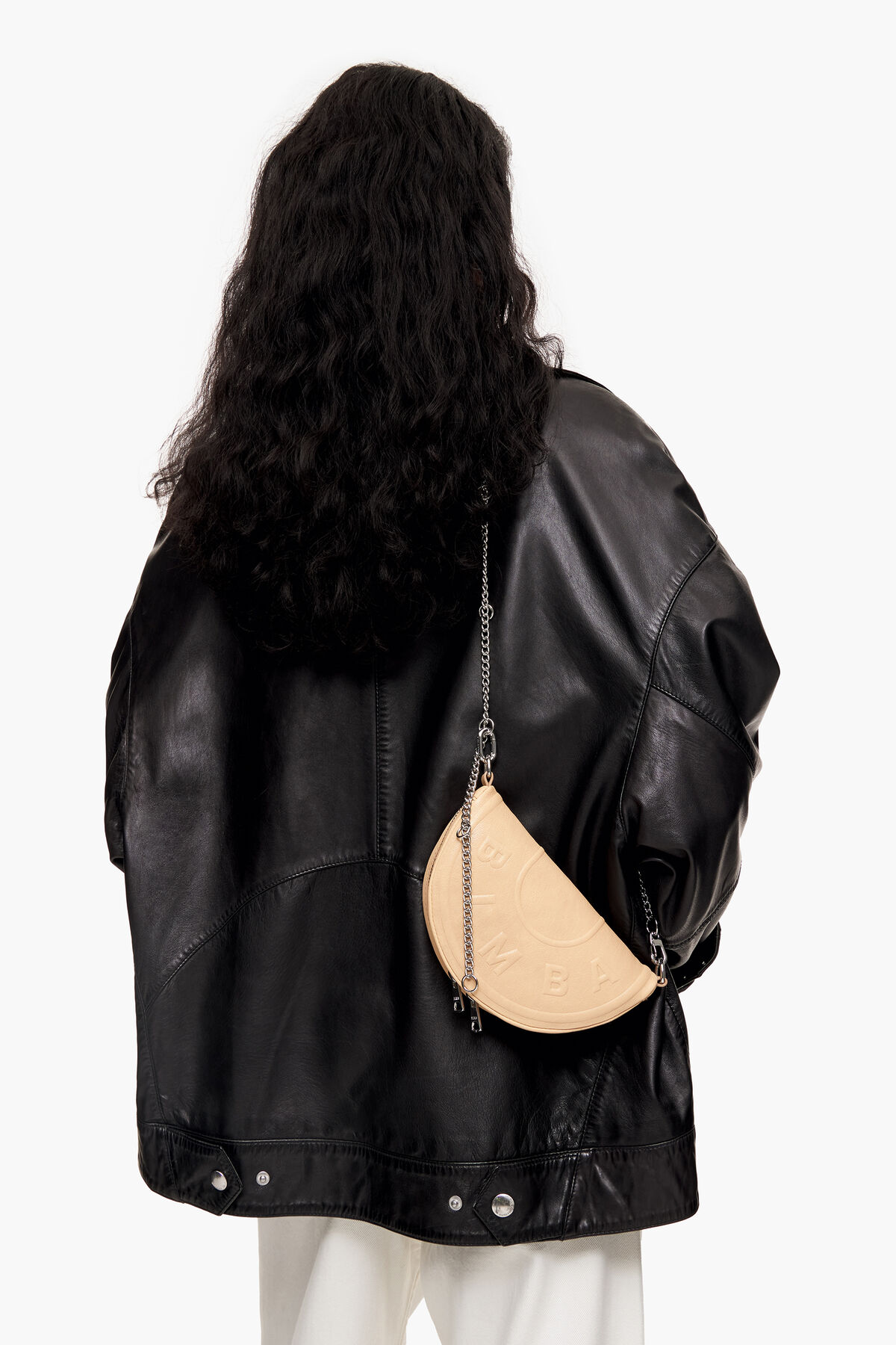 Bolso bandolera XS Chimo piel arena