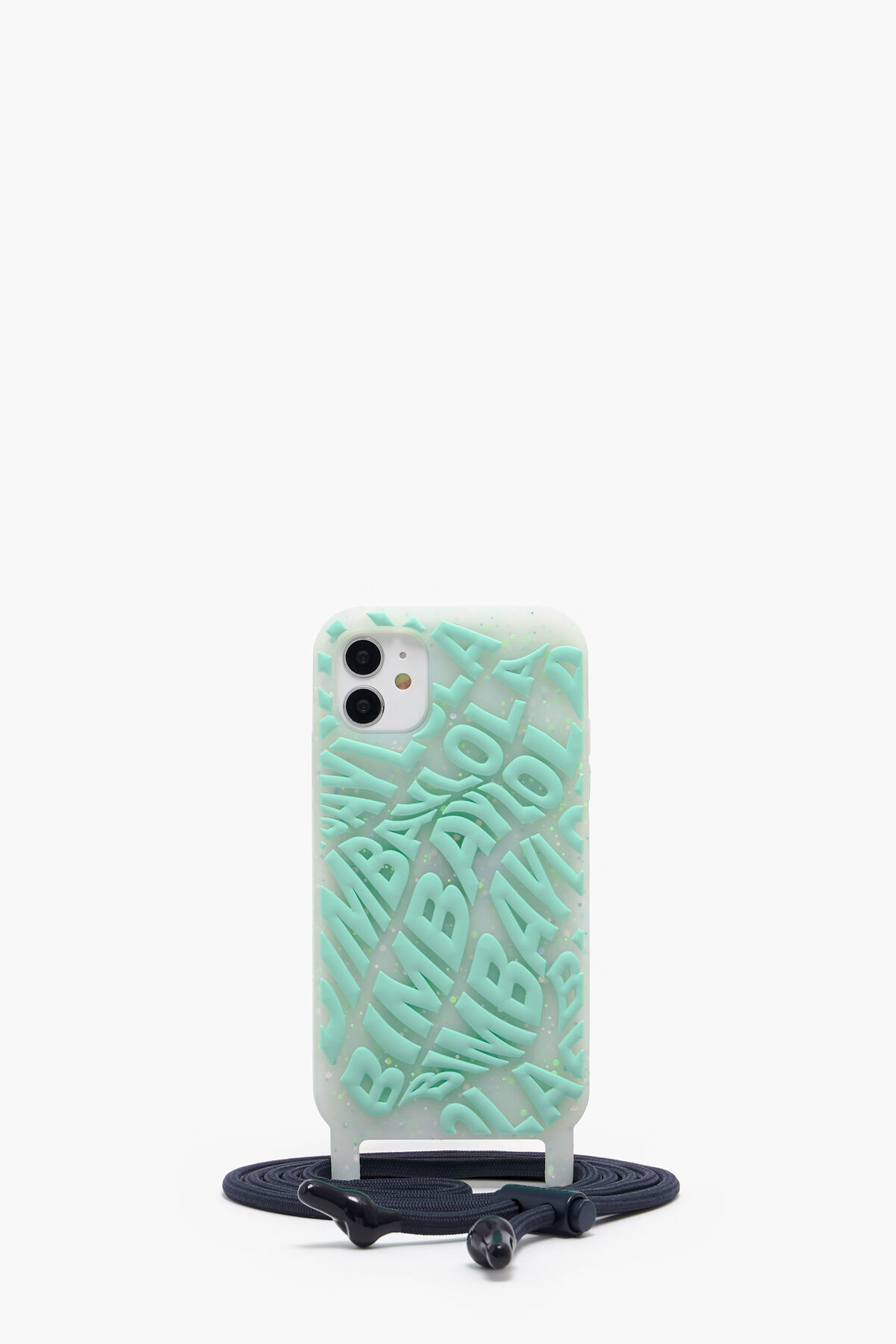 Funda iPhone 11 transparente logo aguamarina