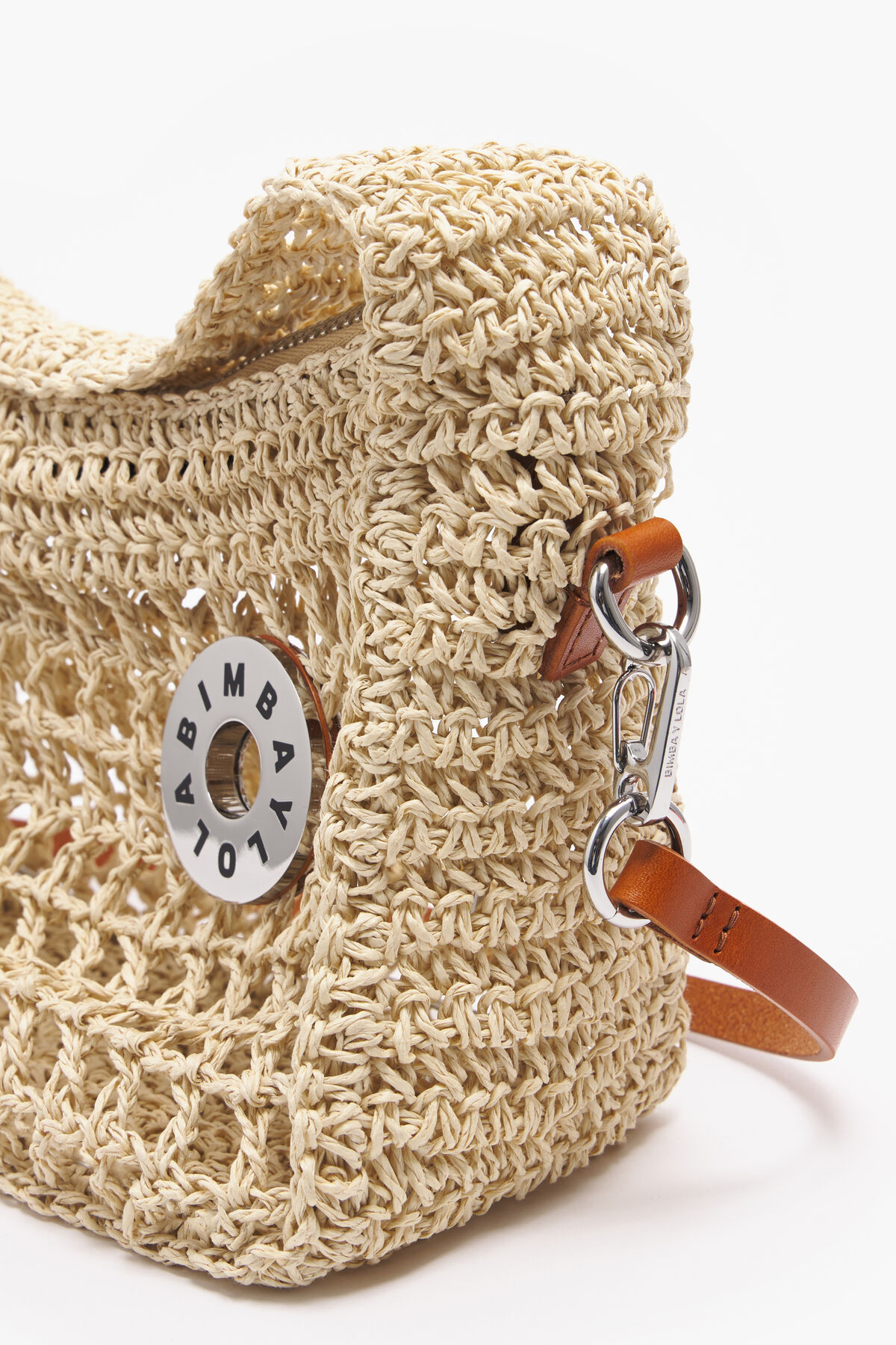 Bolso hobo S rafia natural