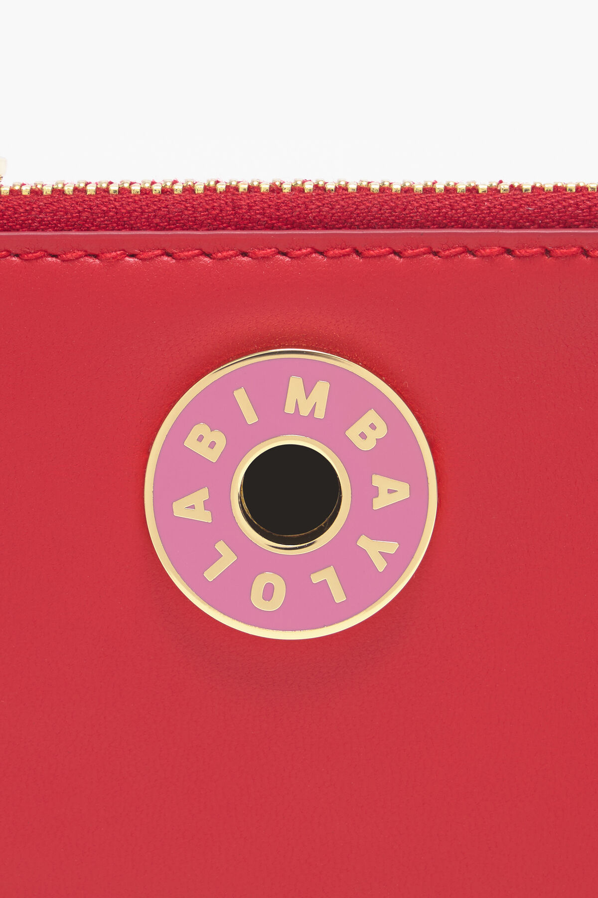 Monedero rectangular piel rojo