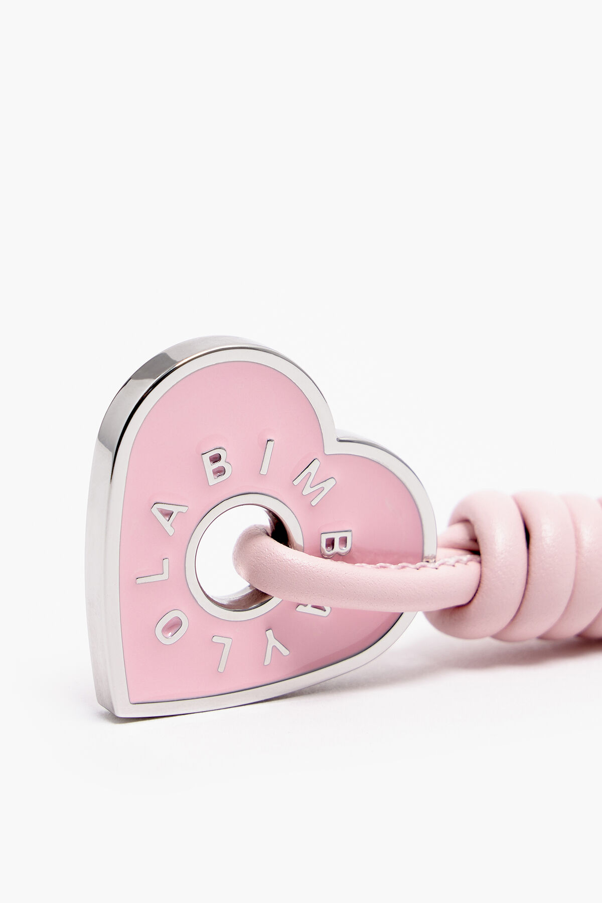 Llavero corazón rosa