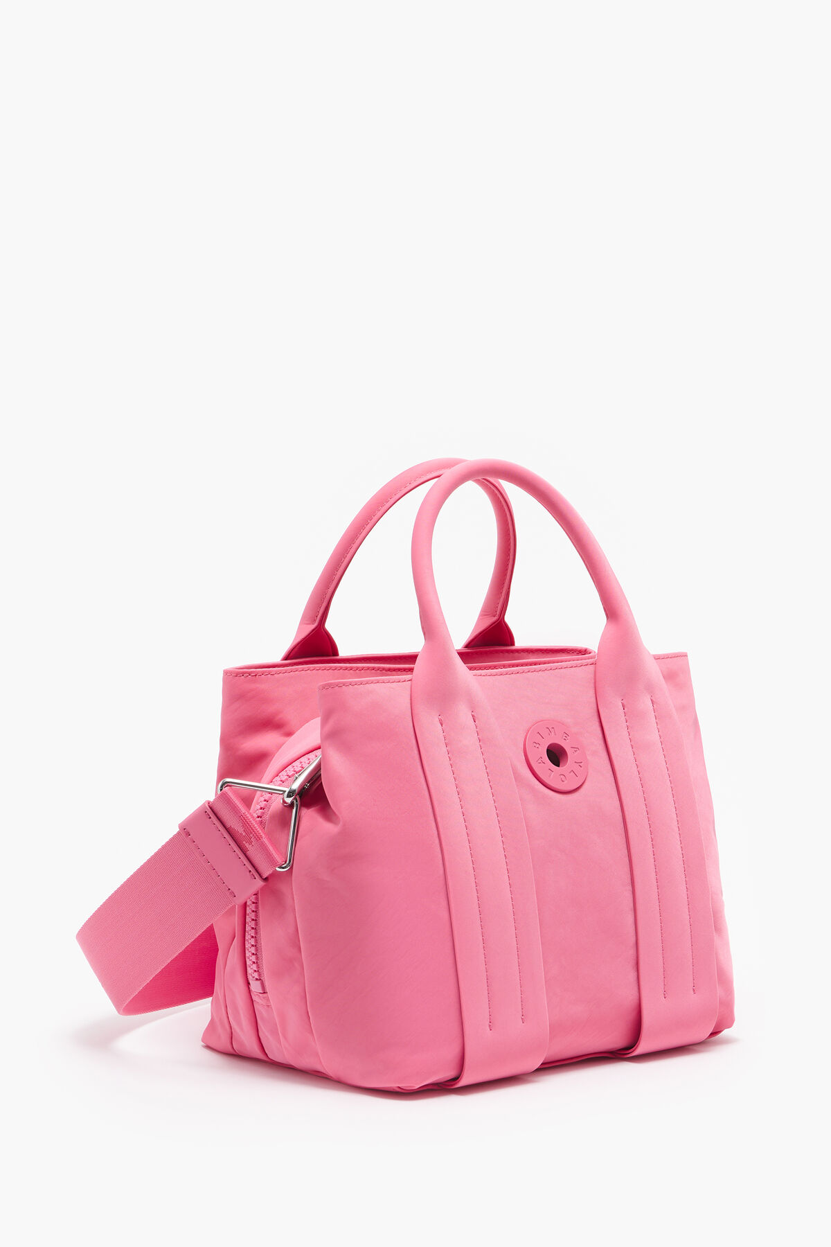 Bolso tote S nylon rosa