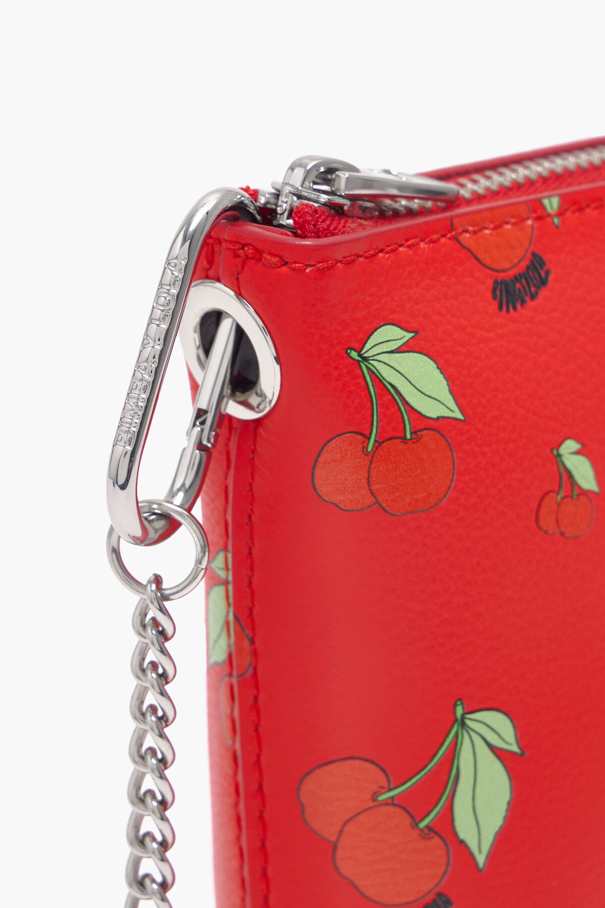 Bolso bandolera XS print Cherries rojo