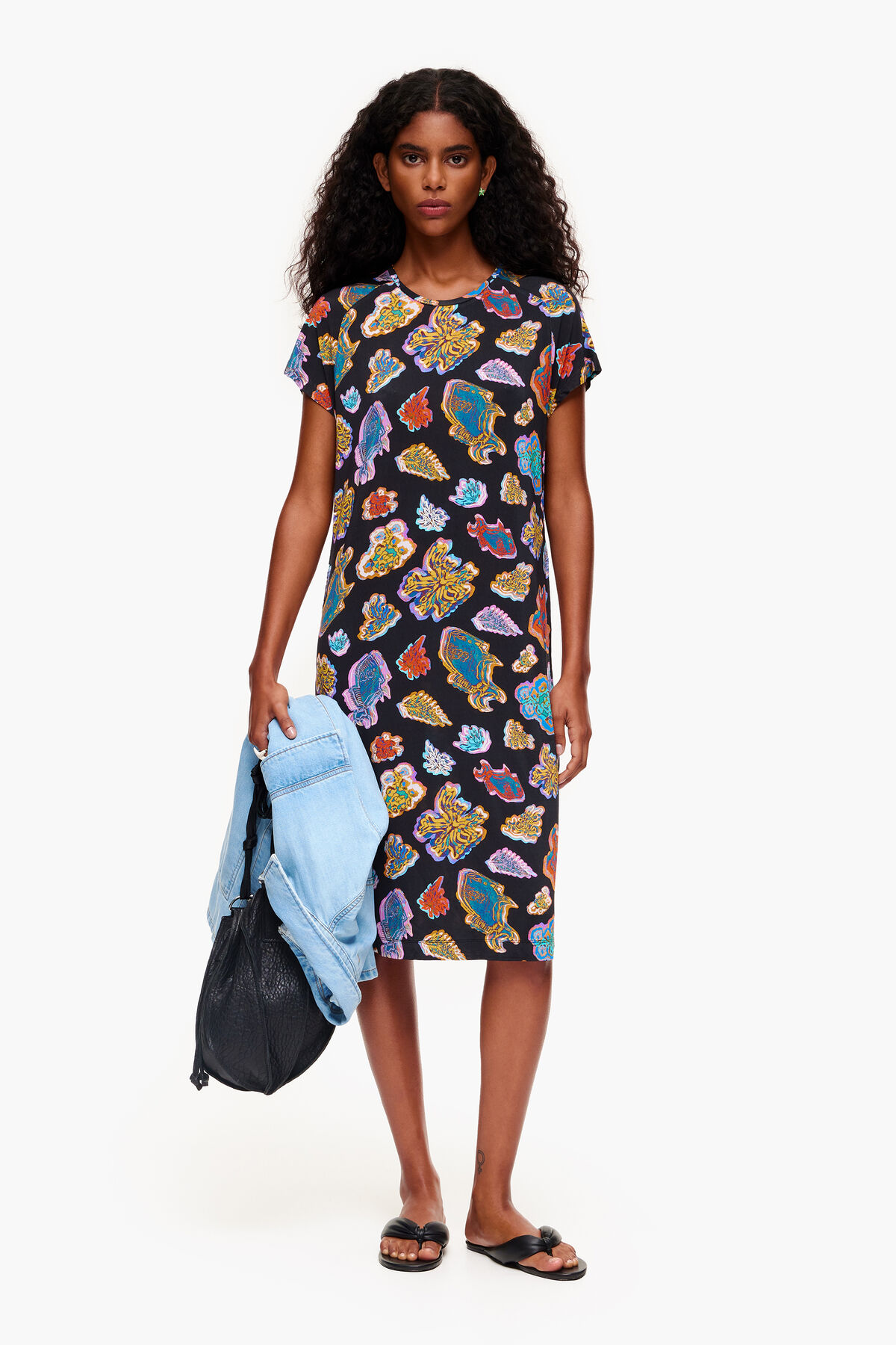 Vestido corto Fish Sea negro