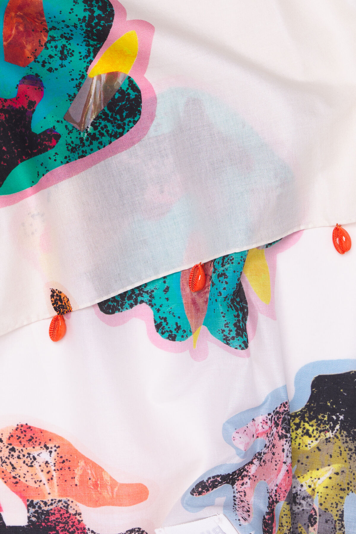 Pareo corto algodón Coral