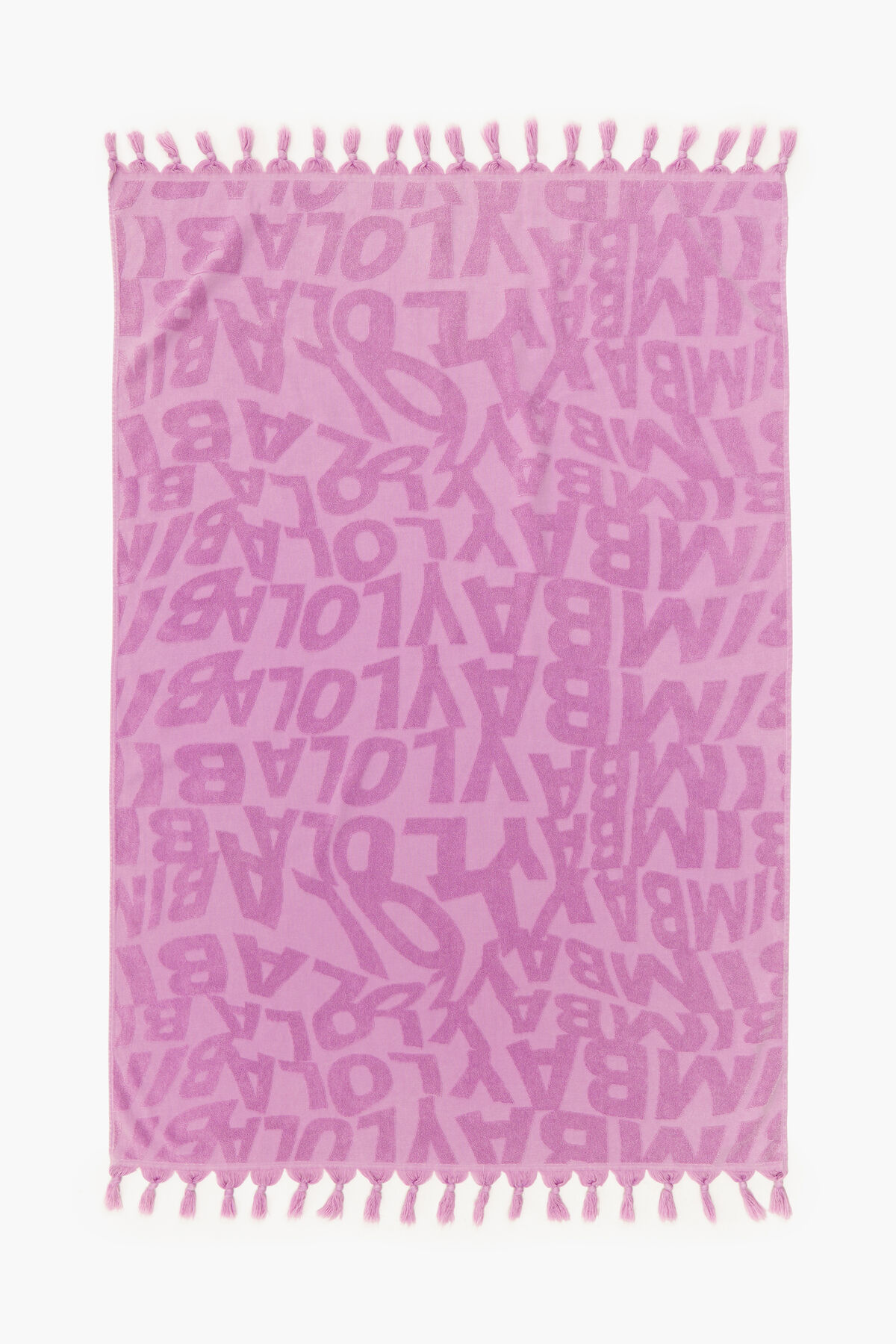 Toalla logo jacquard lila