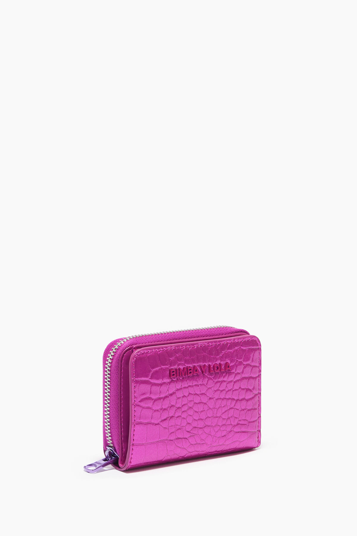 Cartera cocodrilo fucsia