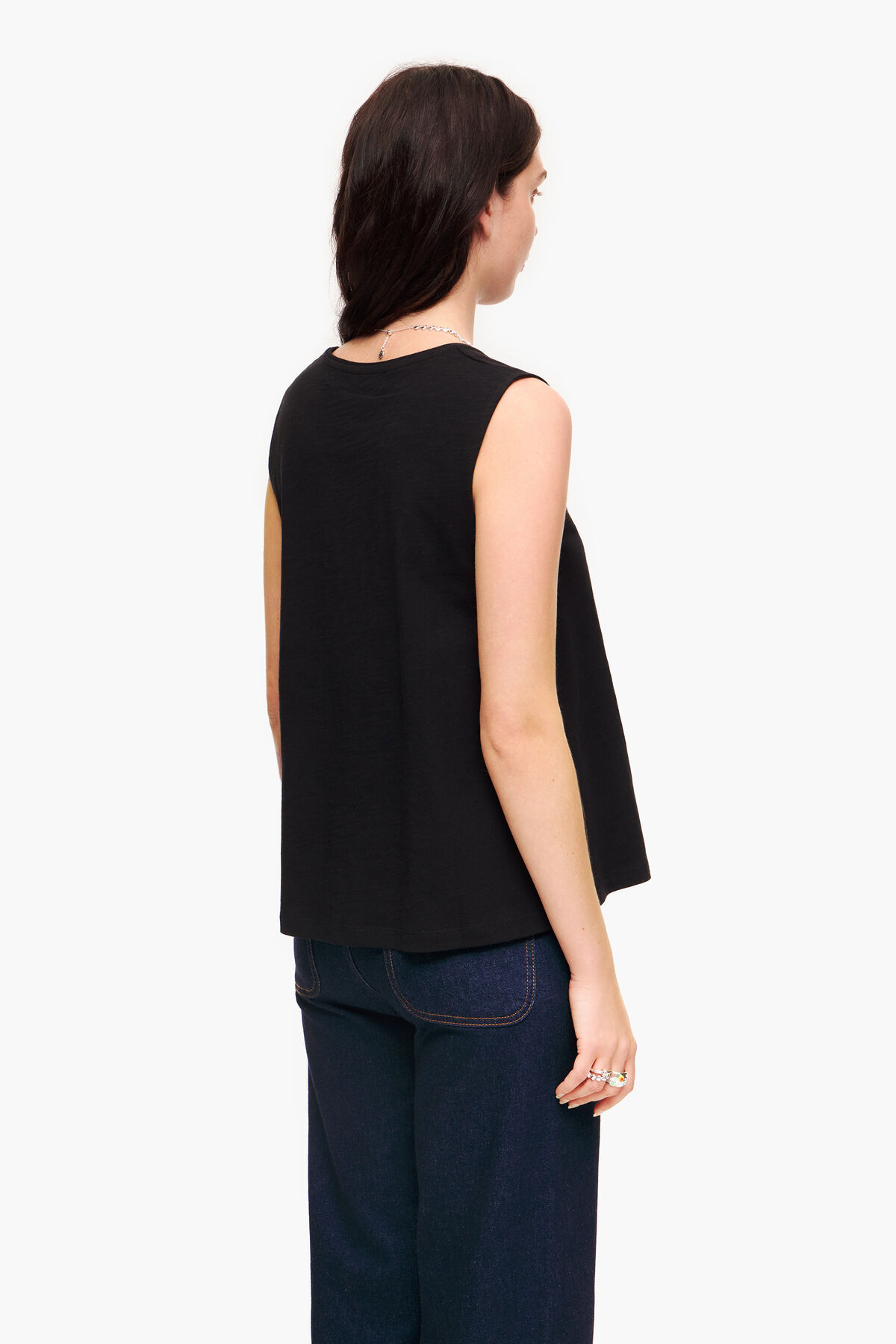 Camiseta algodón negra