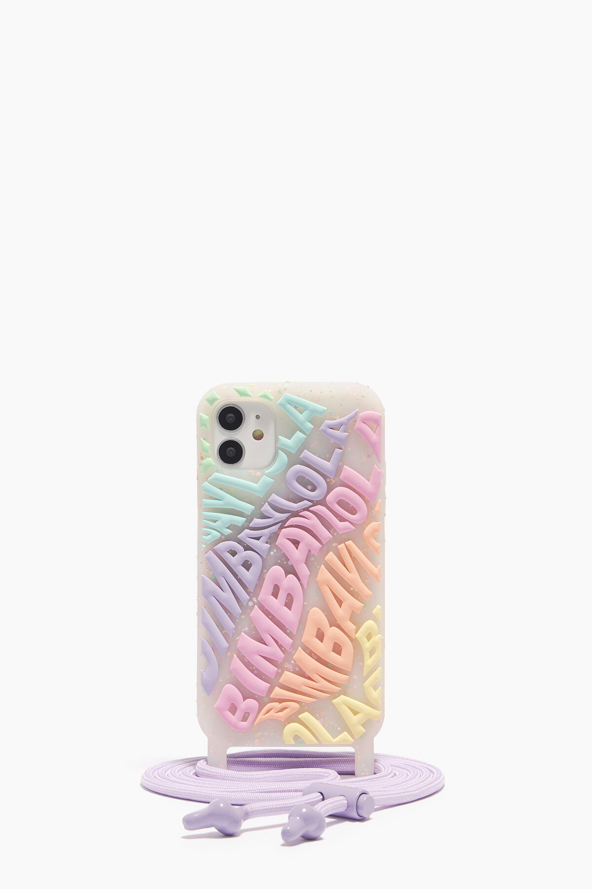 Funda iPhone 11 transparente logo multicolor