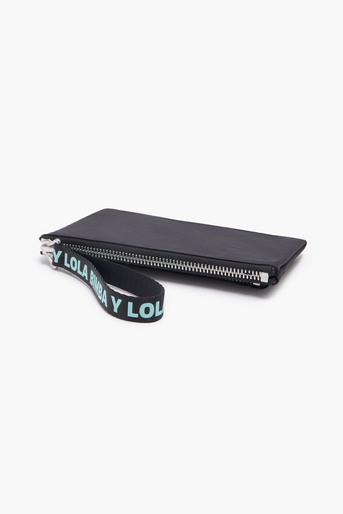 Cartera doble nylon negra