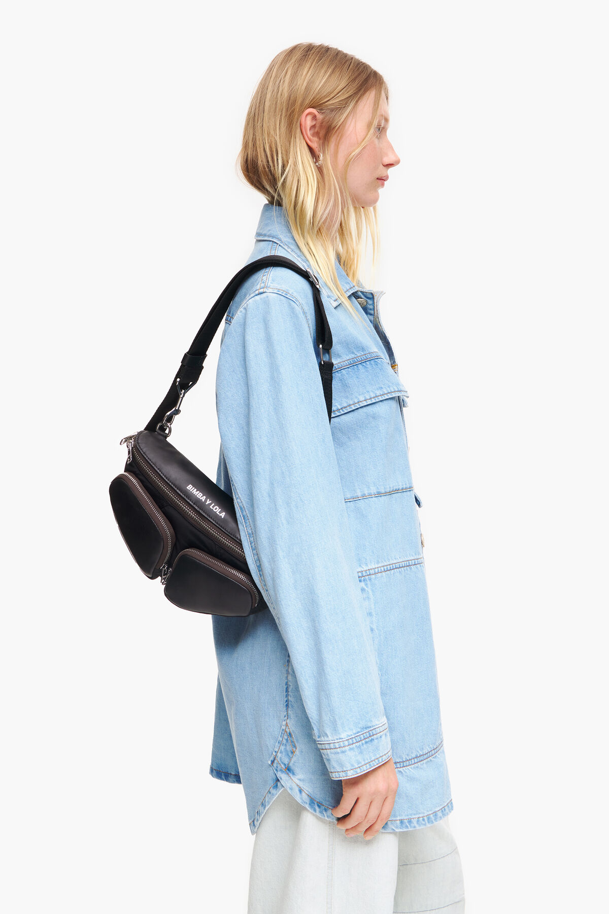 Bolso riñonera Pocket S piel negro