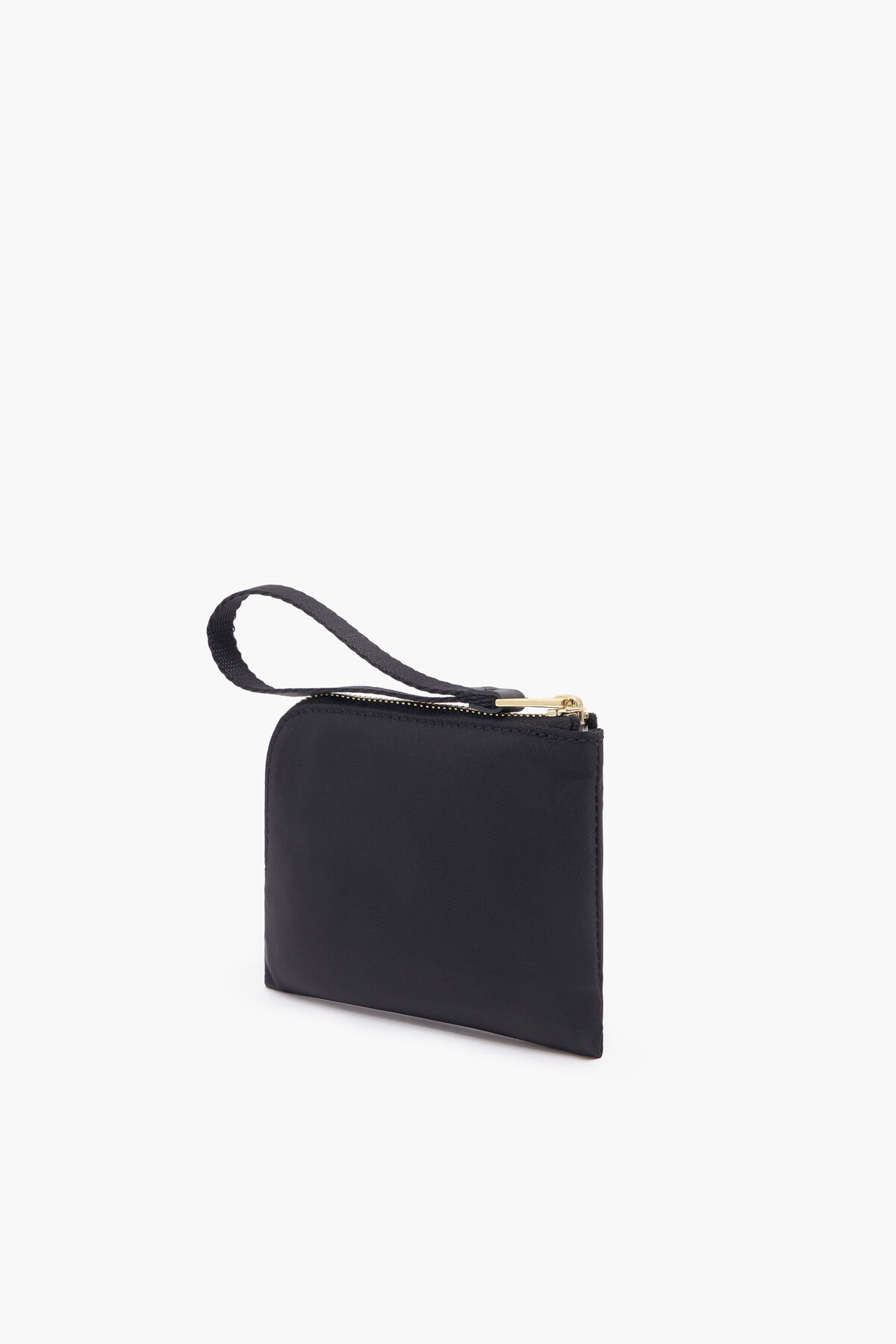 Monedero curvo nylon negro