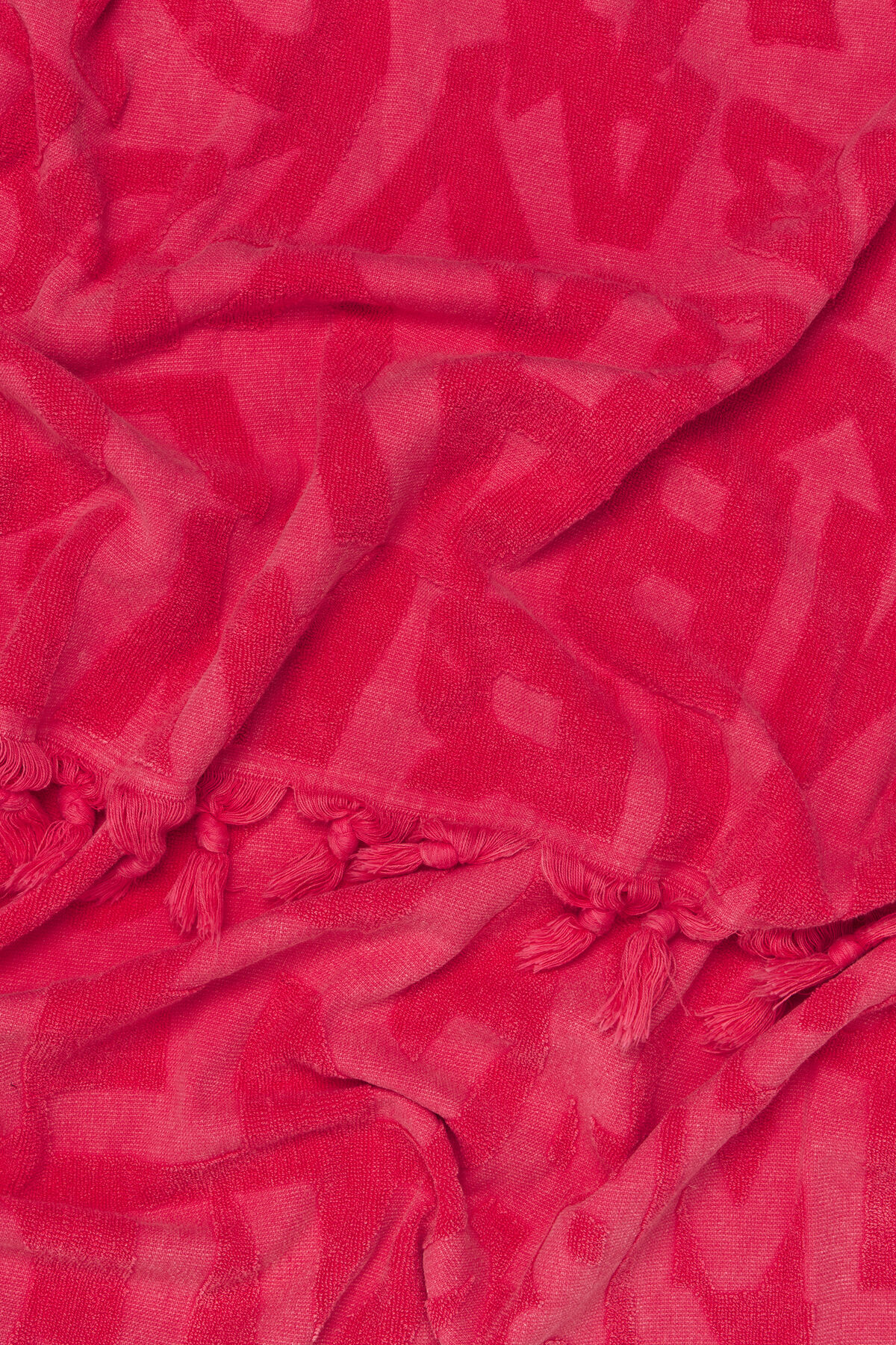 Toalla logo jacquard fucsia
