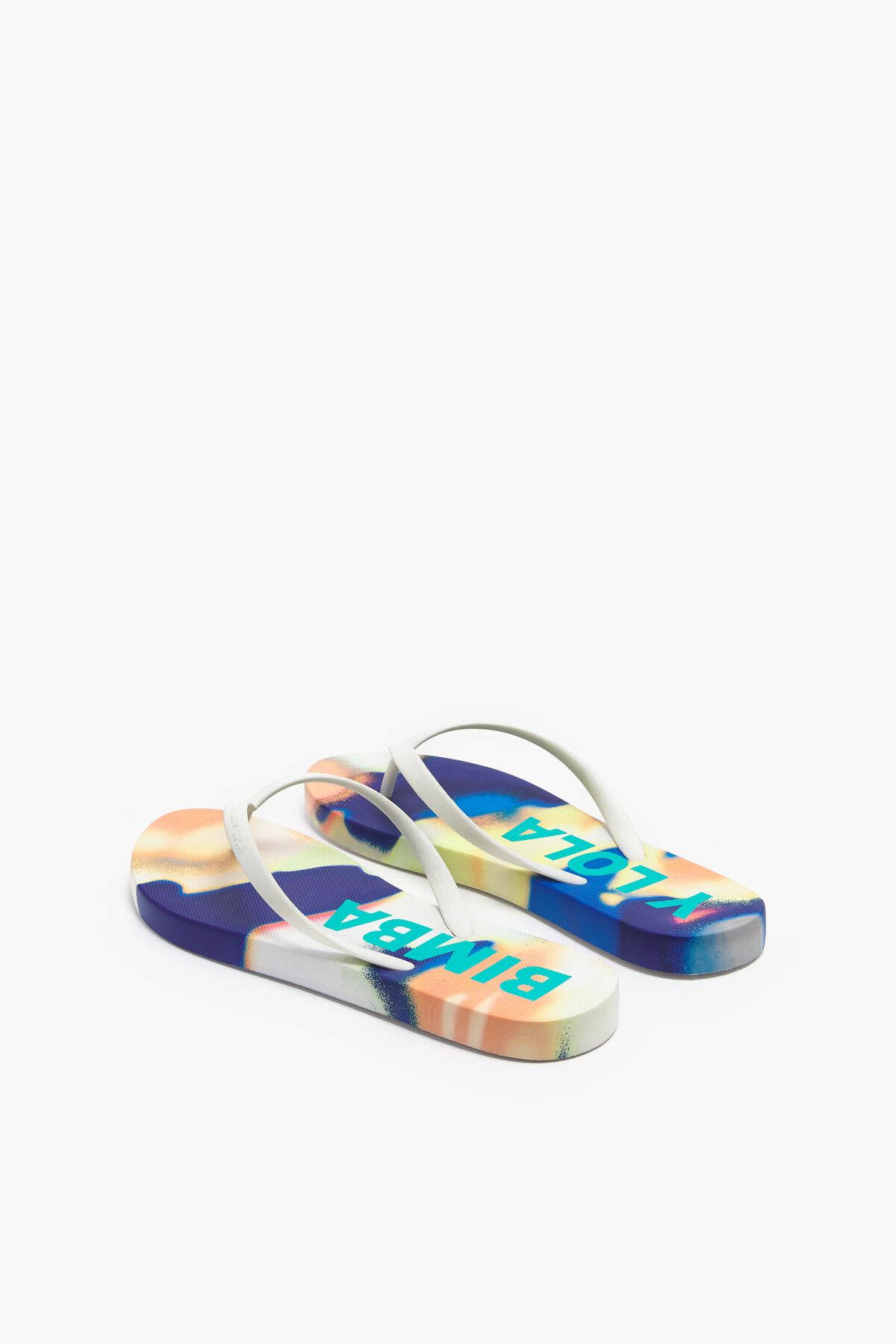 Chancla print Camouflage Spray blanca