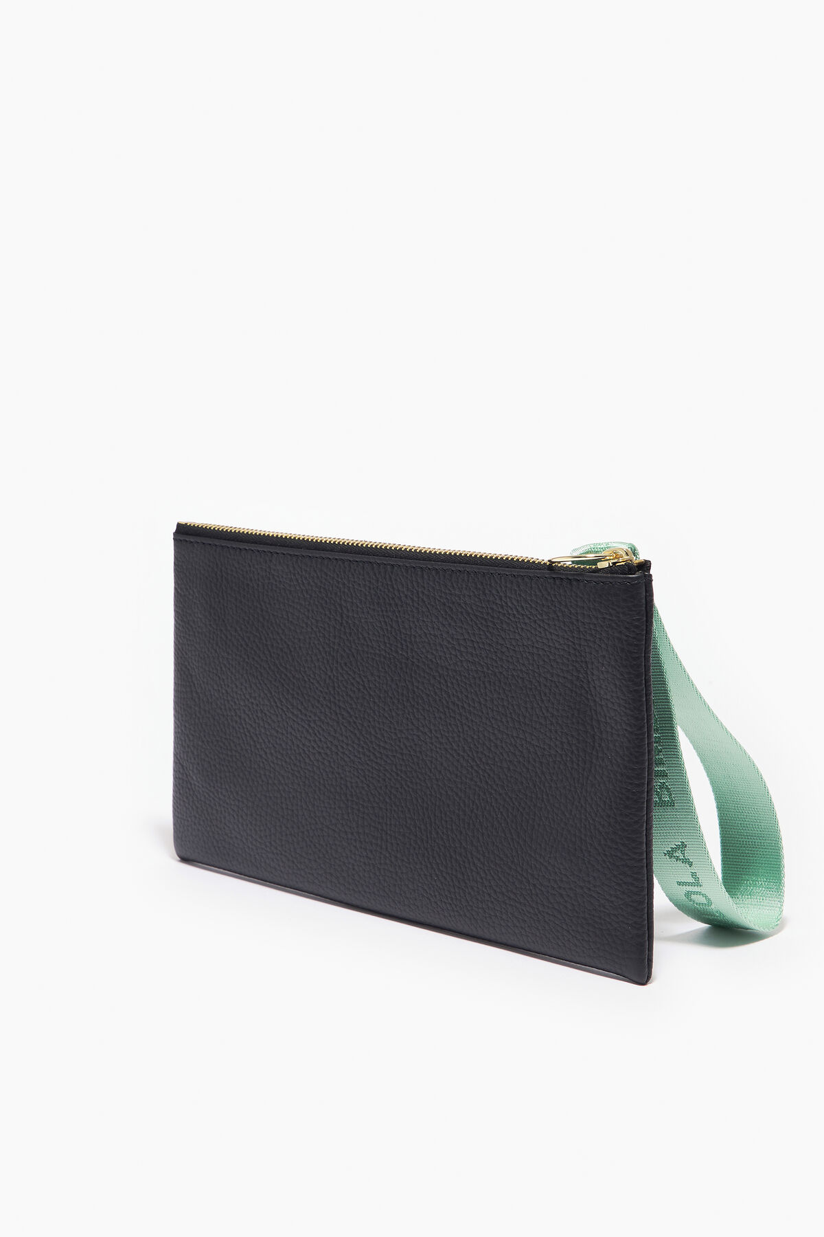 Neceser plano M piel negro