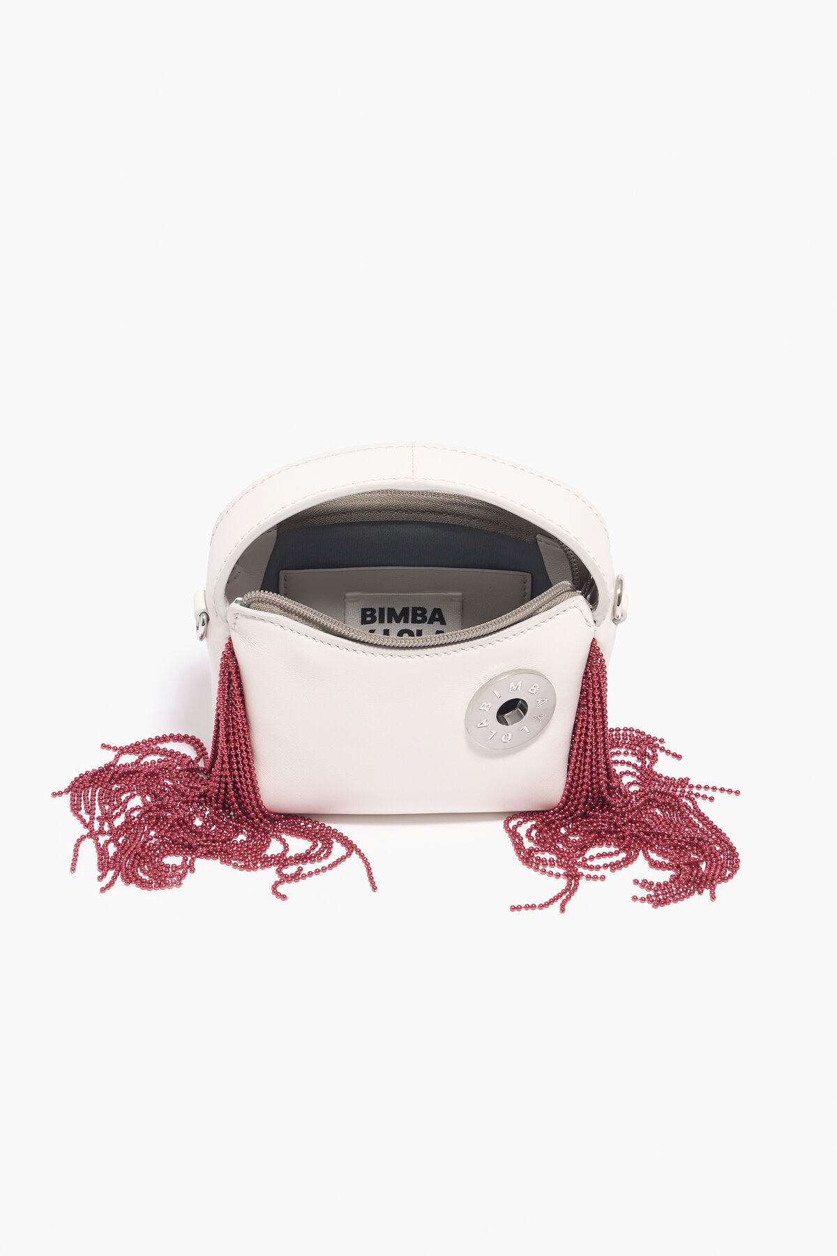 Bolso hobo XS piel blanco roto